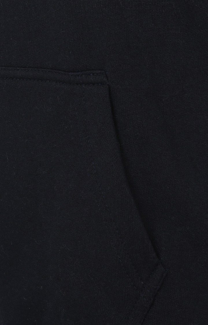 Women's Blue Acrylic Solid Hoodies