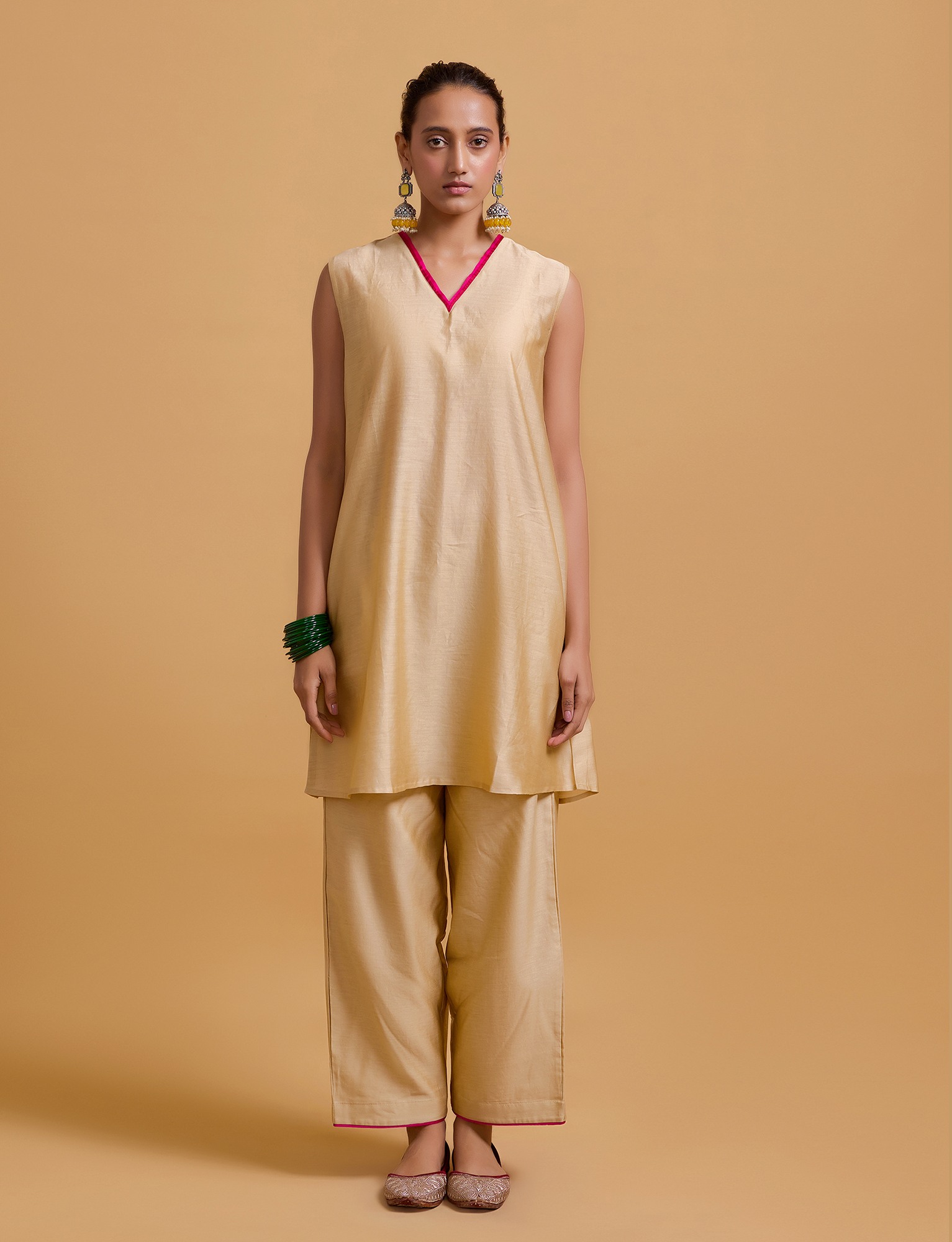 Mithai Beige Coat Set