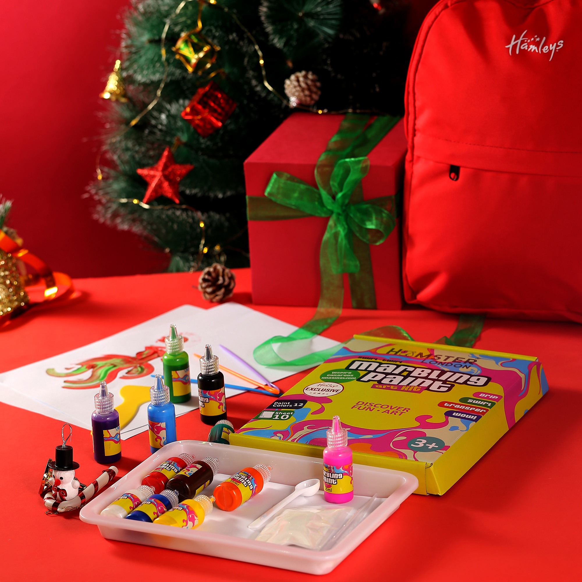 Marbelling Kit Art For Kids By Hamster London, Arts and Crafts for Girls & Boys, Craft Activities For Kids, Multicolour, 3Y+