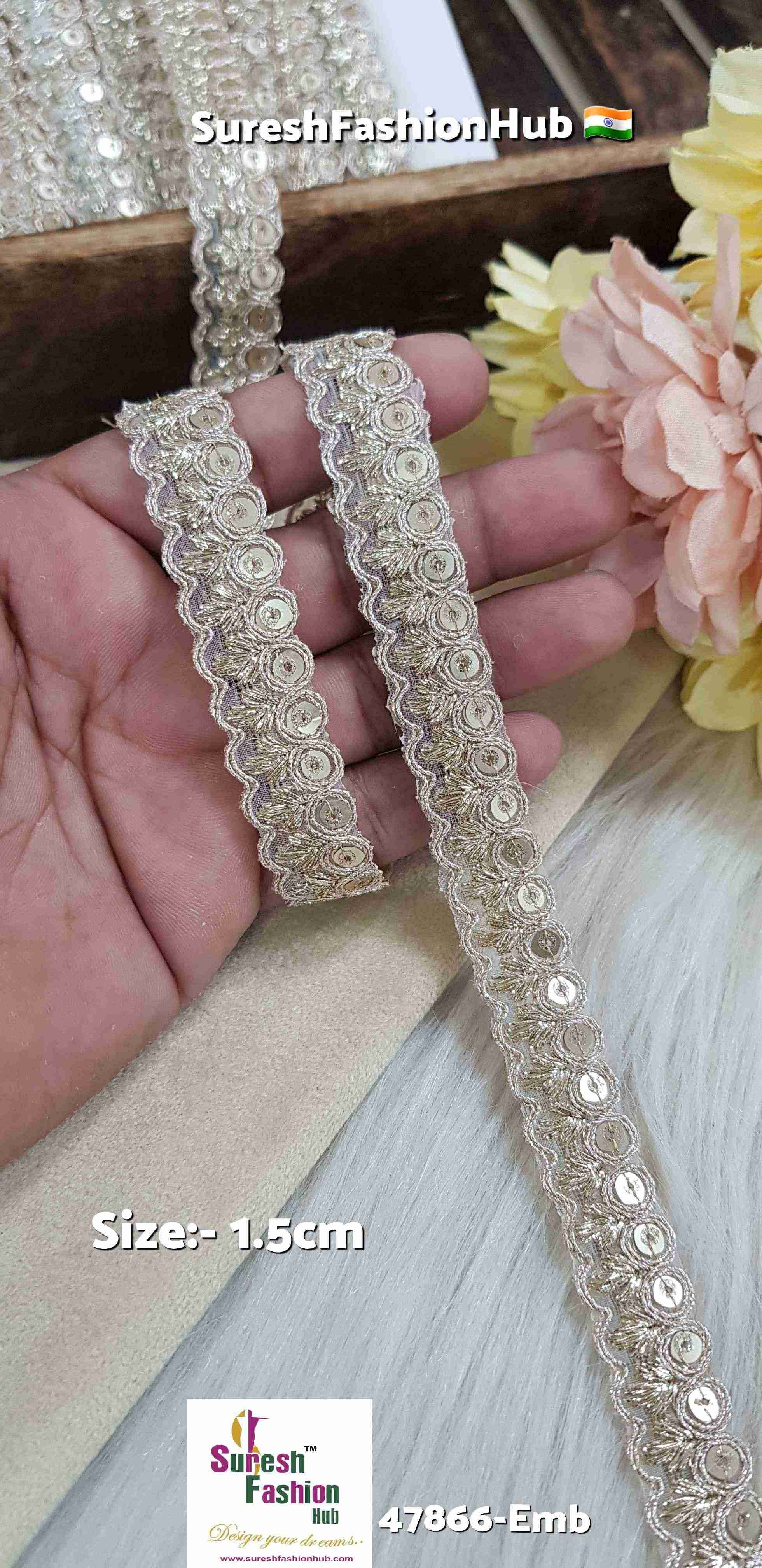 Pearl Elegance Embroidery Lace