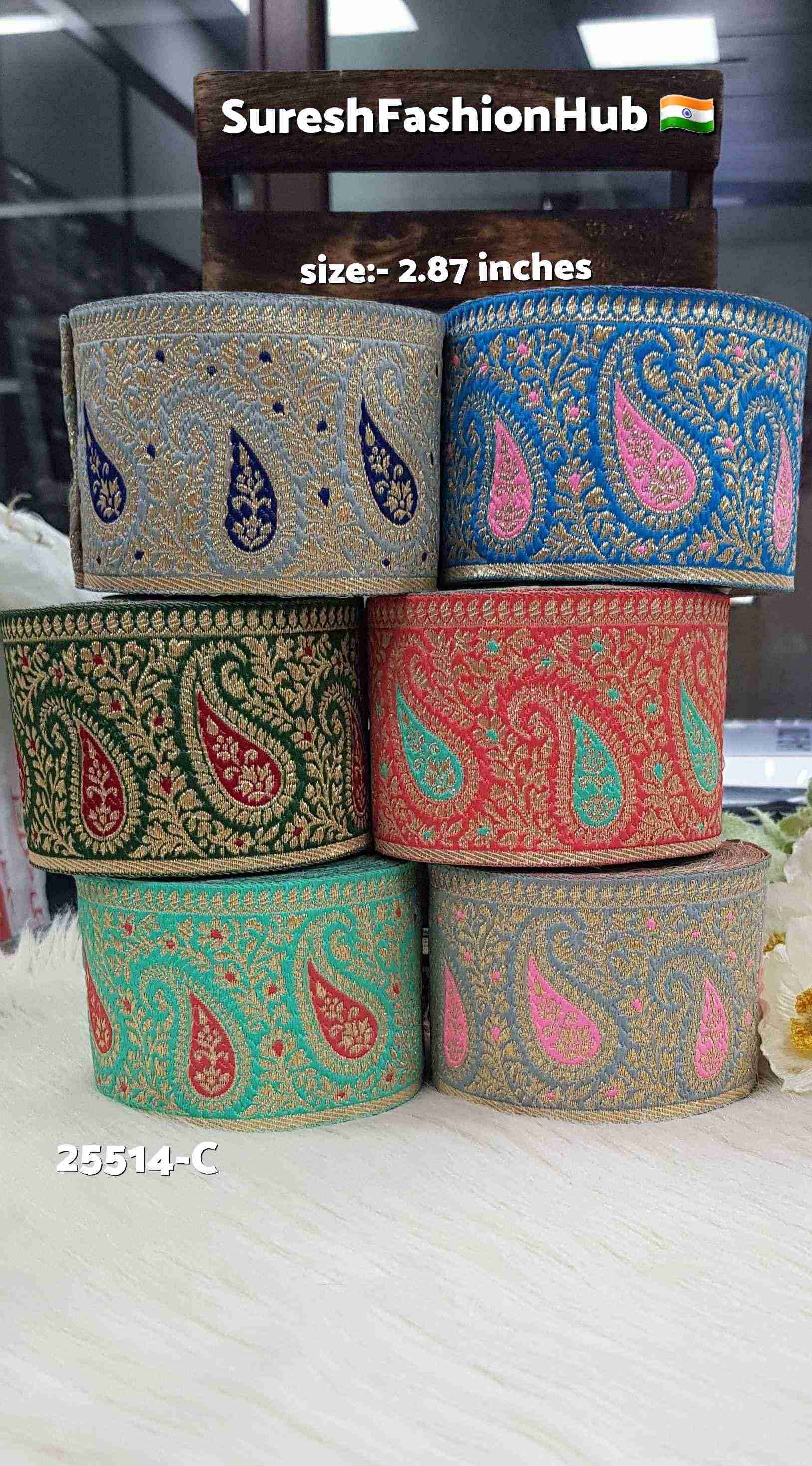 Bottle Green-Maroon Keri Floral Banarasi Lace