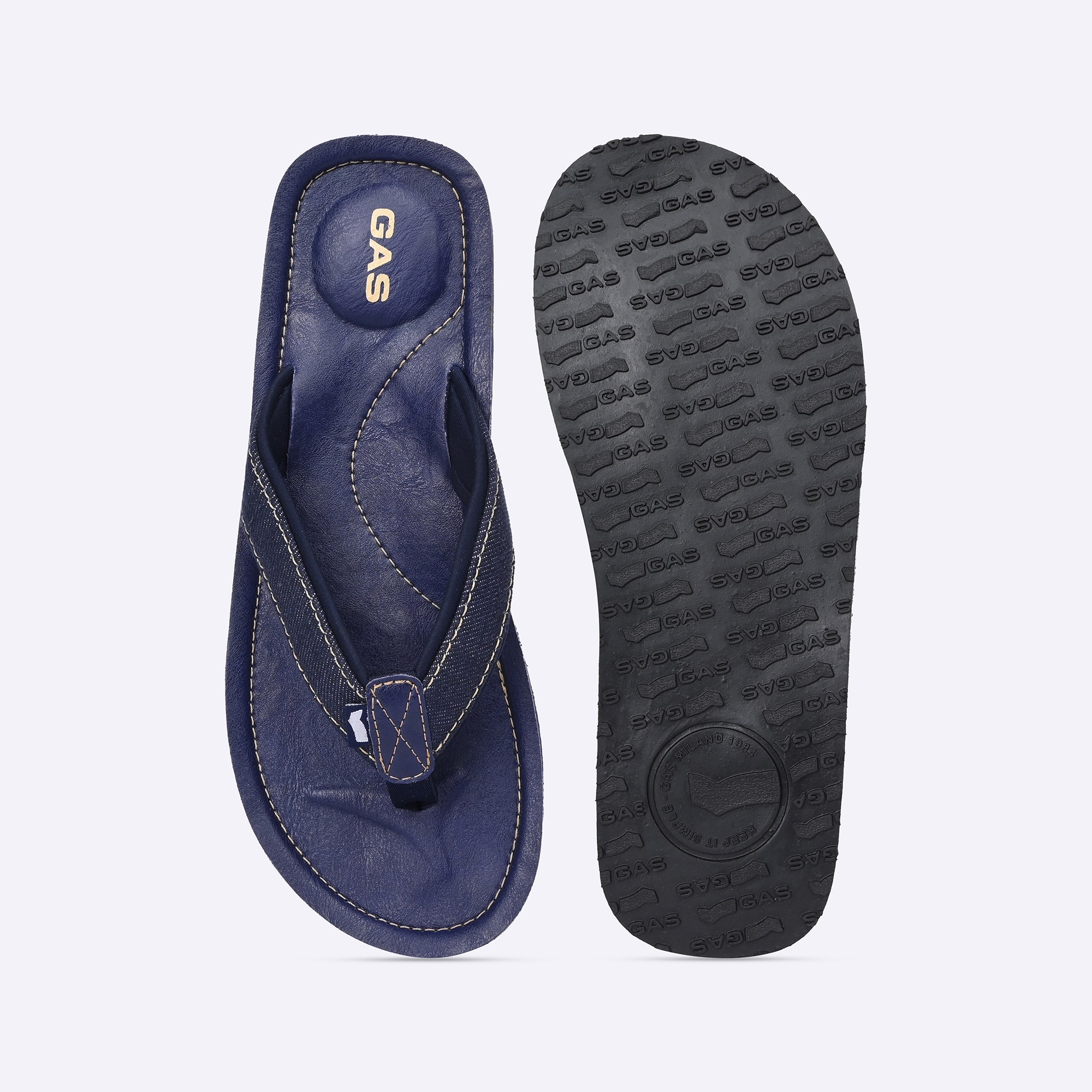 GAS | Men's SlateBreeze Navy Flipflops|4
