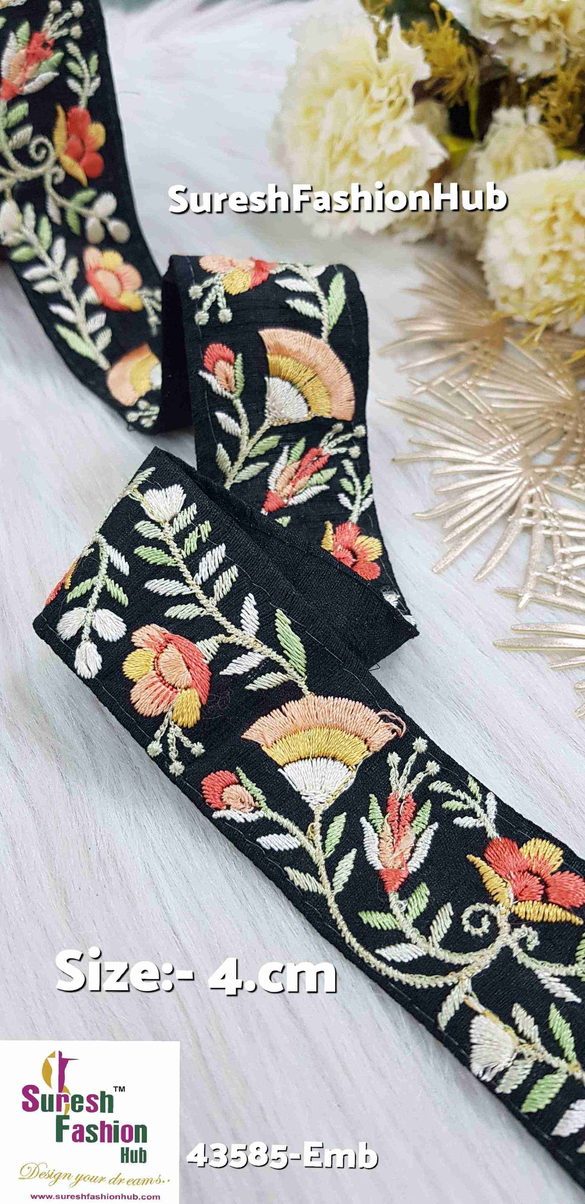 Peach Blossom Delight Lace Trim