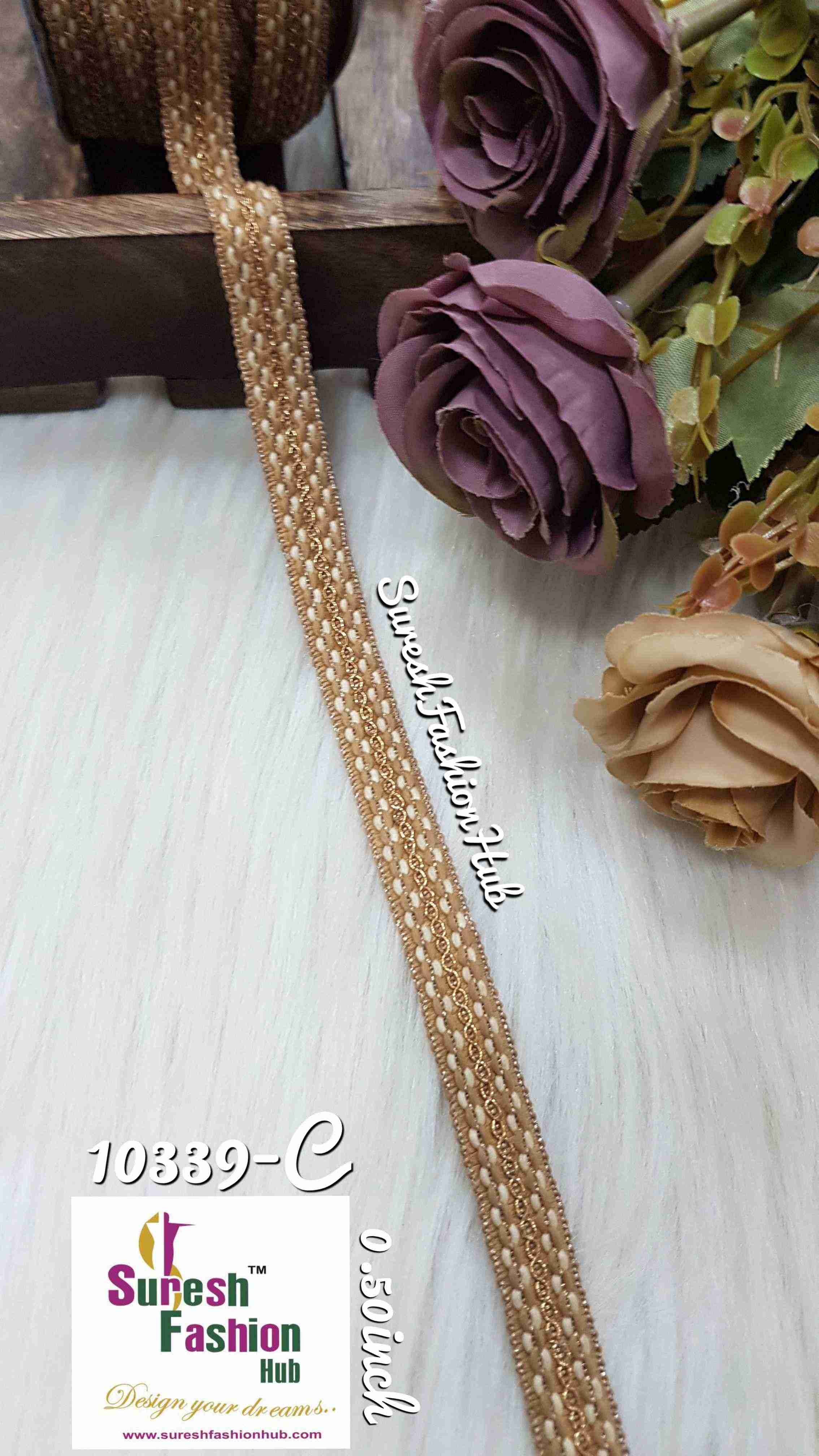 Golden Elegance Zari Laces