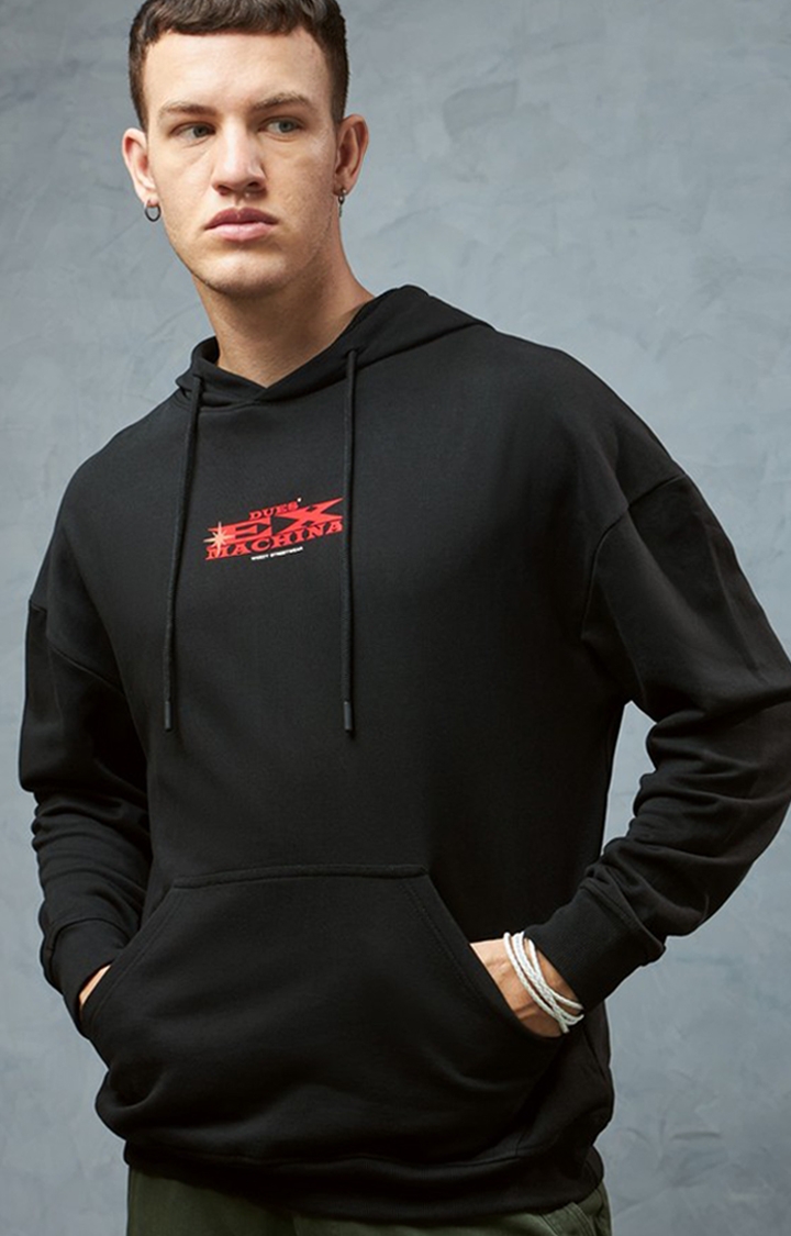 Weezy Streetwear | Men's Black Printed Sweatshirt