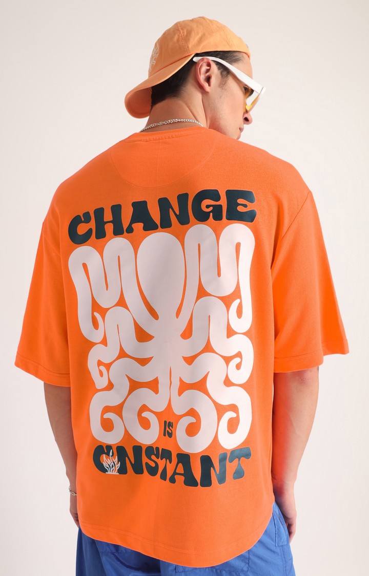 Men's Change Printed Oversized T-Shirt