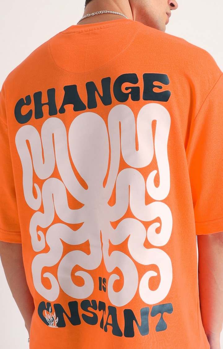 Men's Change Printed Oversized T-Shirt