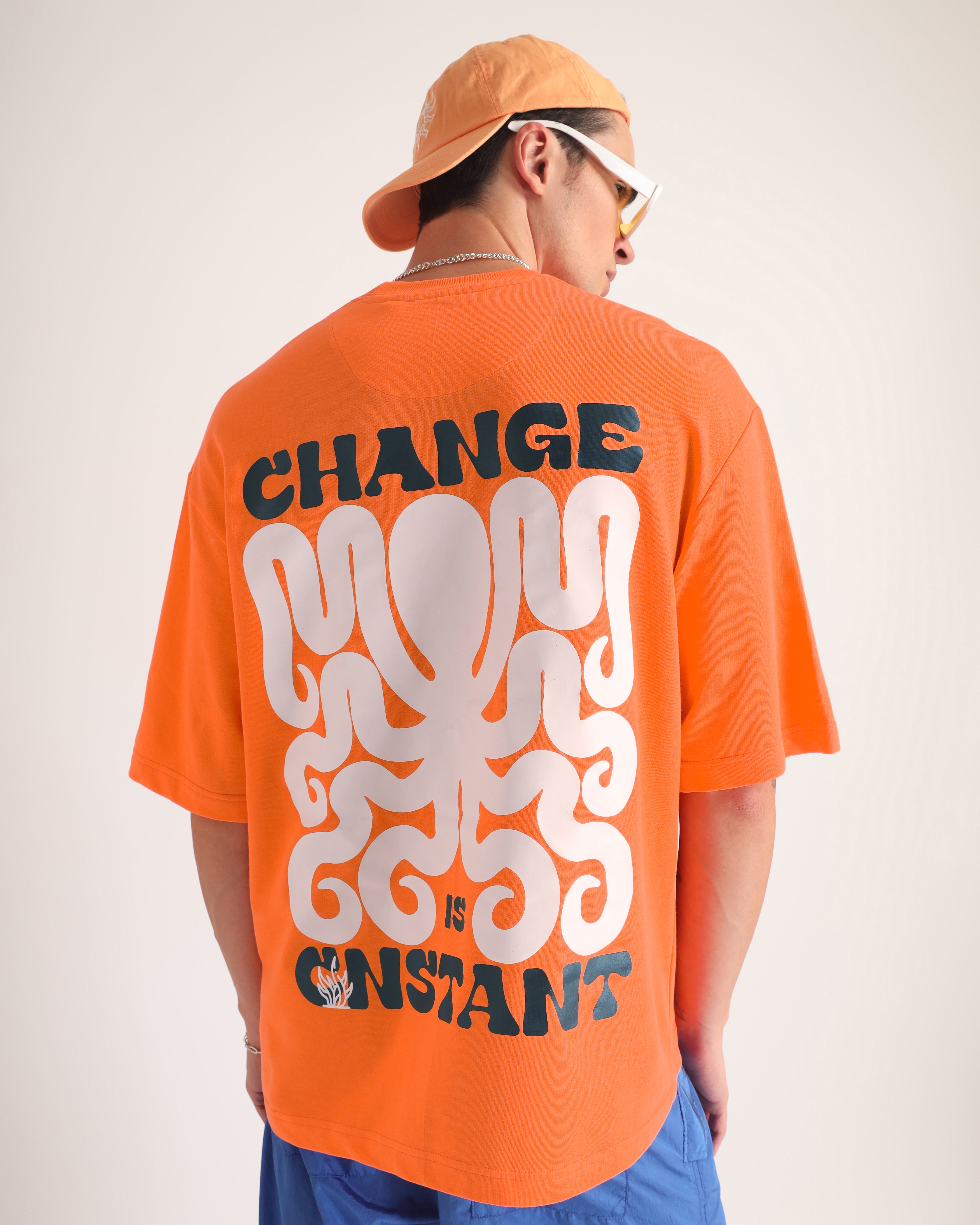 Weezy Streetwear | Men's Change Printed Oversized T-Shirt