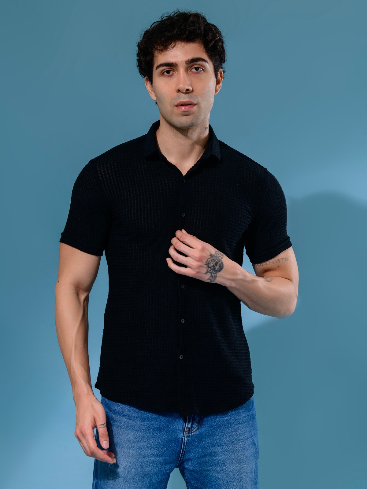 ALBION MENS NEW GARAGE 6 (BLACK) SHIRT