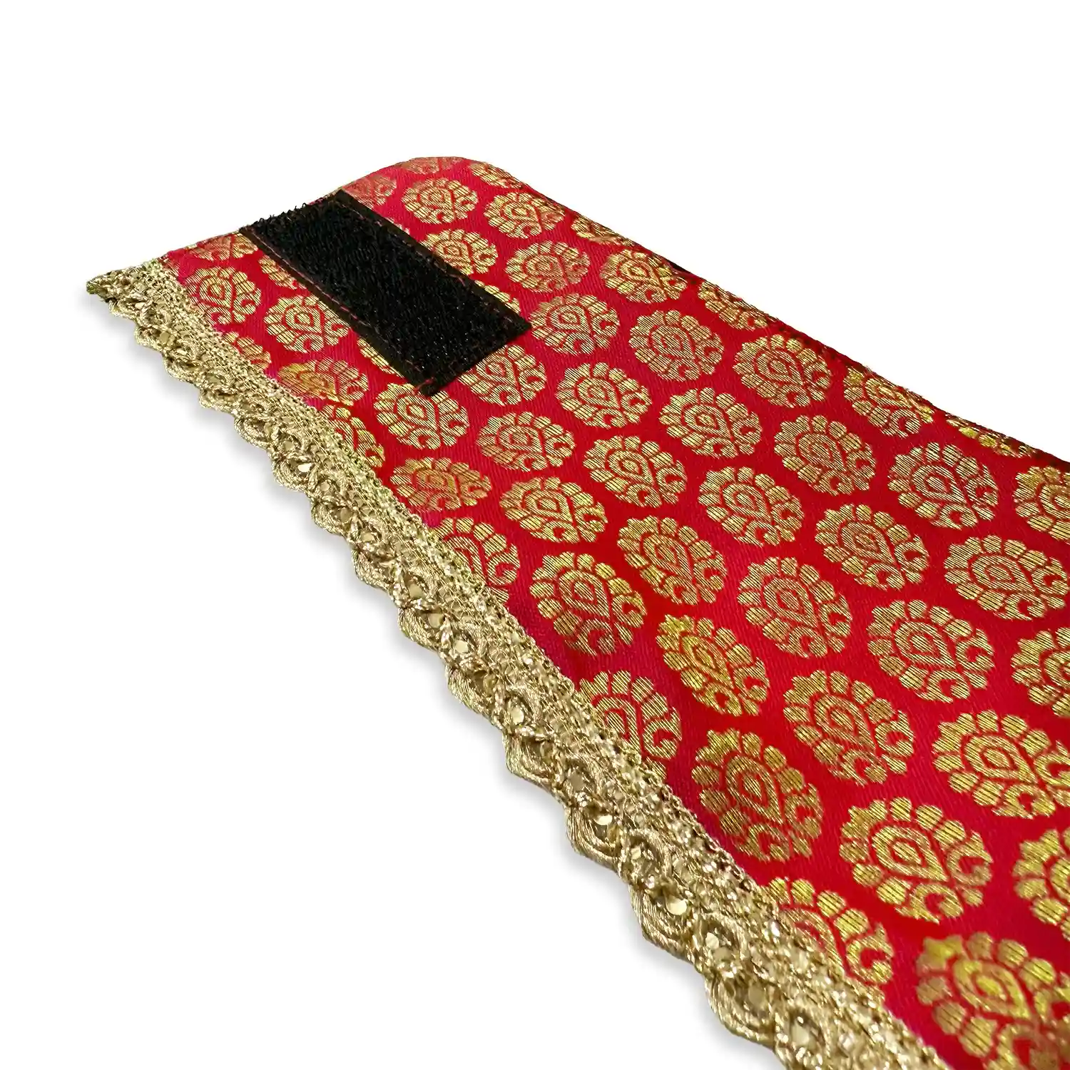 PawsIndia Traditional Royal Brocade Tuxedo For Pets, Red | Ethnic Festive Wear