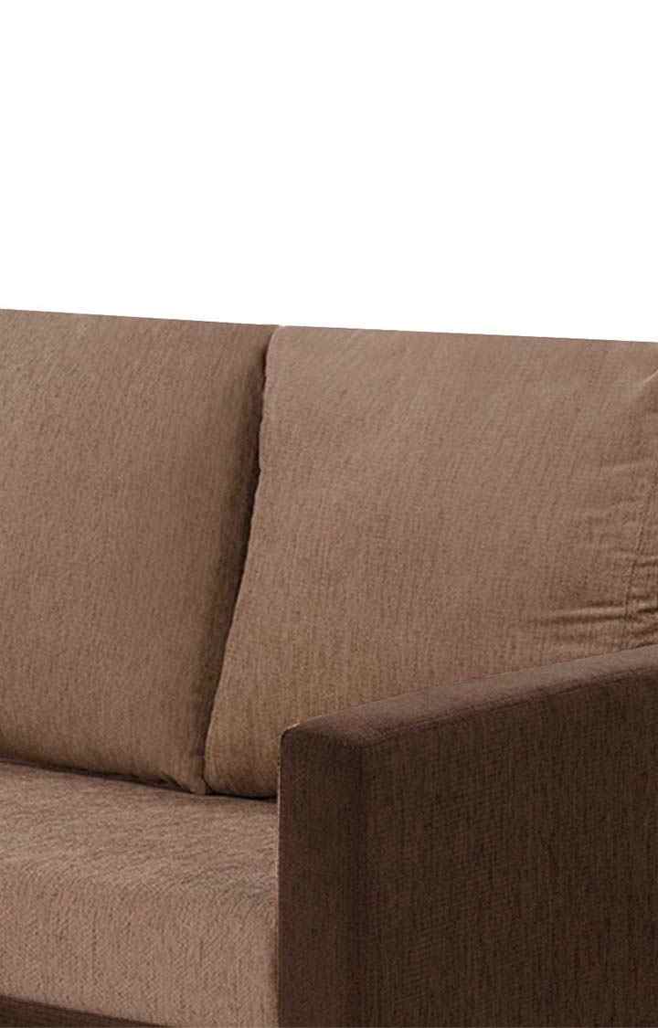 neudot Saya Dual Color Sofa for Living Room |2 Persons Sofa|Premium Fabric with Cushioned Armrest | Solid Wood Frame|2 Seater in Saya Duo Brown Color