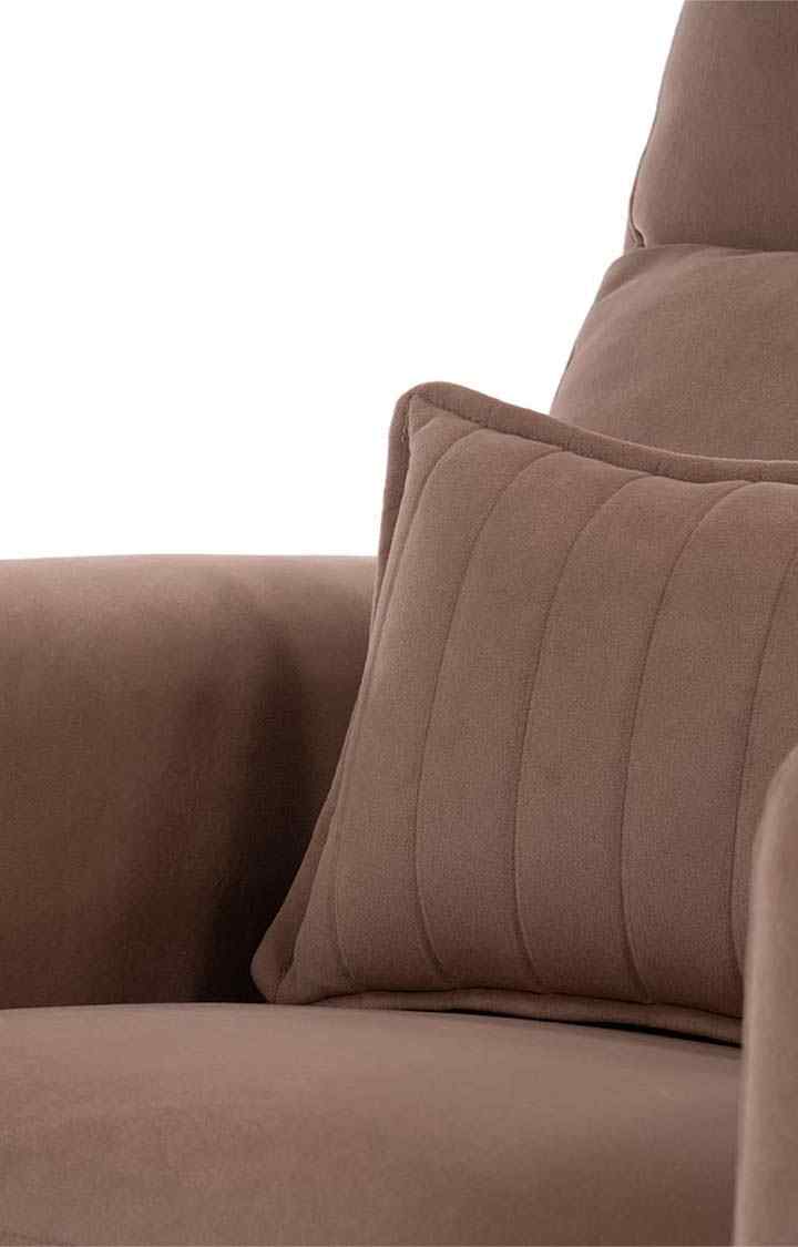 NEUDOT Eazy Boy Single Seater Fabric Recliner - Devine Brown