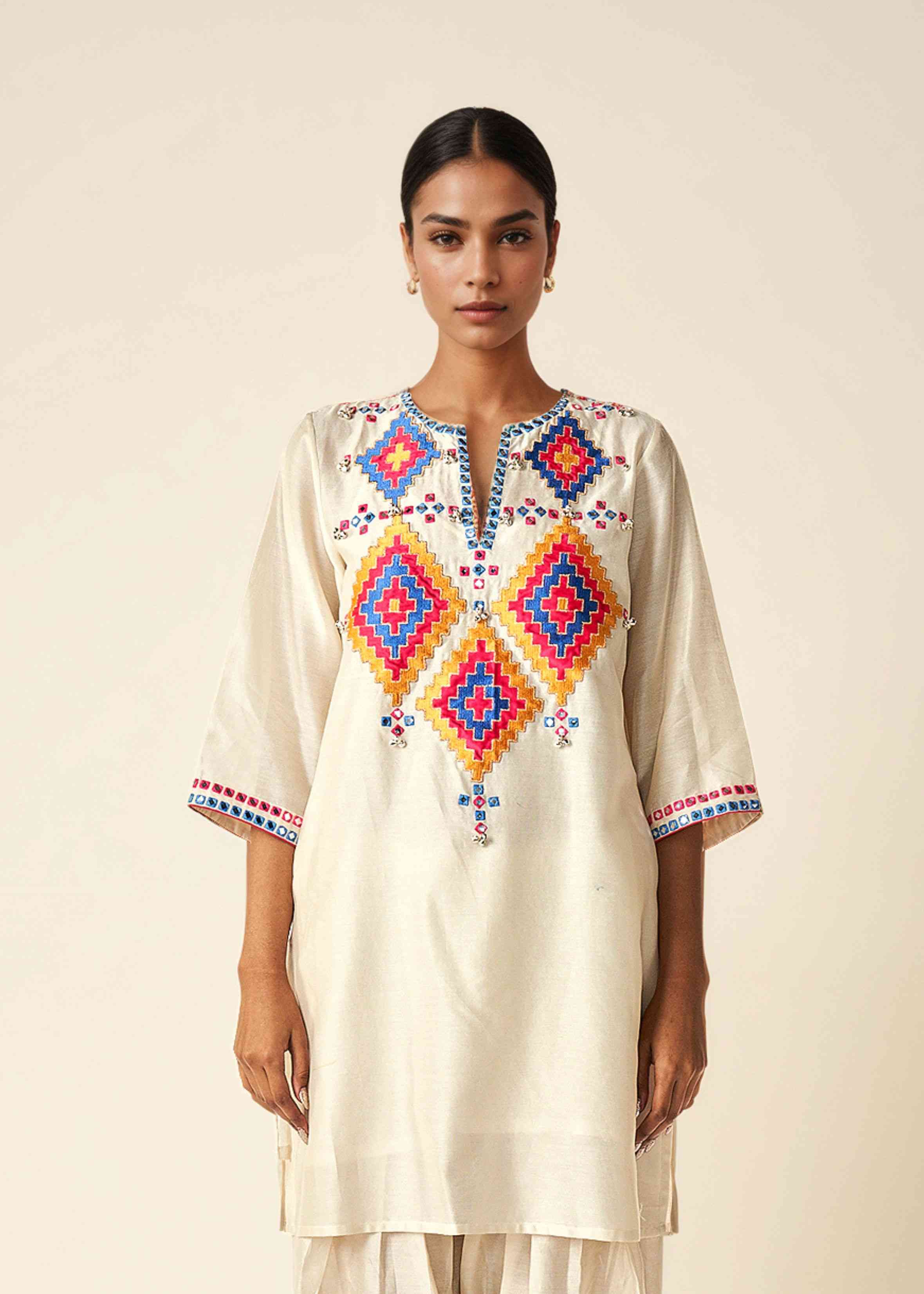 Offwhite Short Kurta