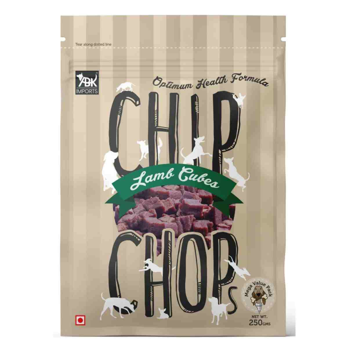 Chip Chops Lamb Cubes Dog Treat - 70gm