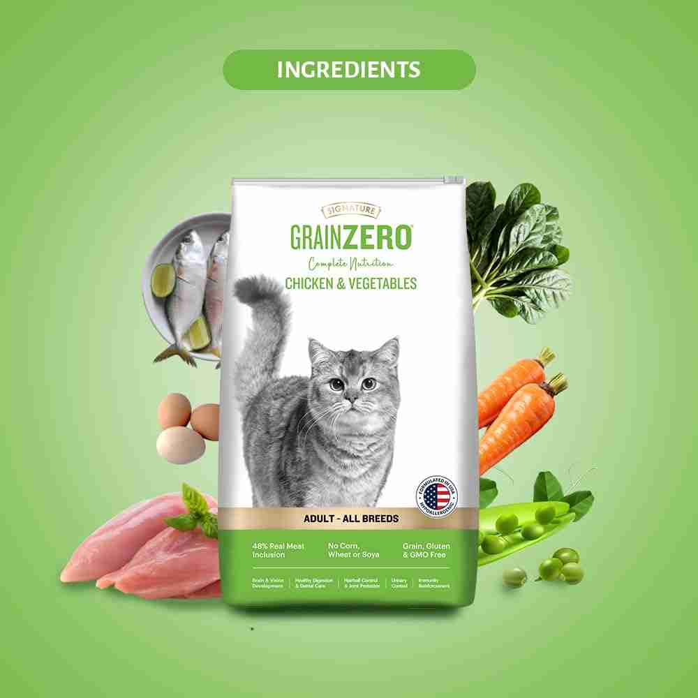 Grain Zero Chicken & Veg Dry Cat Food 1.2kg