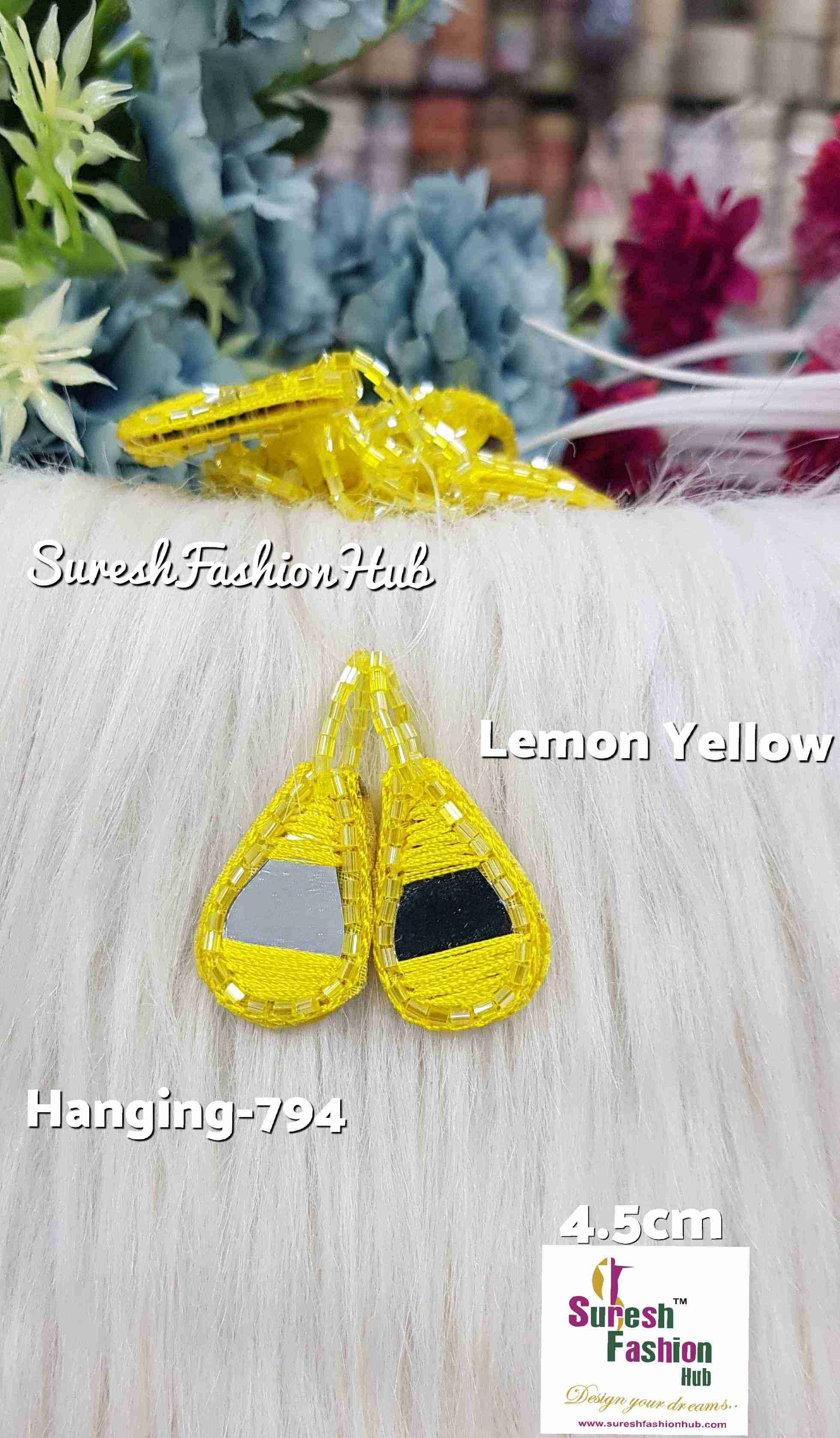 Lemon Yellow Abhinav Mishra-Inspired Artisan Tassels Set*