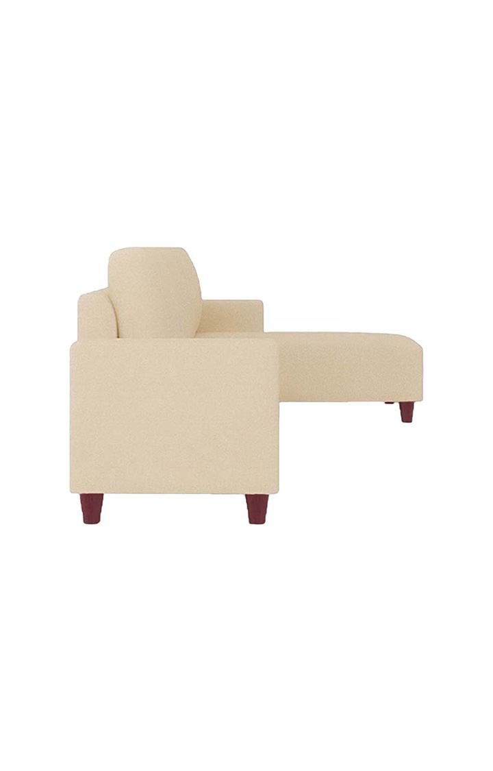 neudot Roman LHS Sectional Sofa for Living Room |6 Person Sofa|Premium Fabric with Cushioned Armrest | Solid Wood Frame|6 Seater in Neo Beige Color