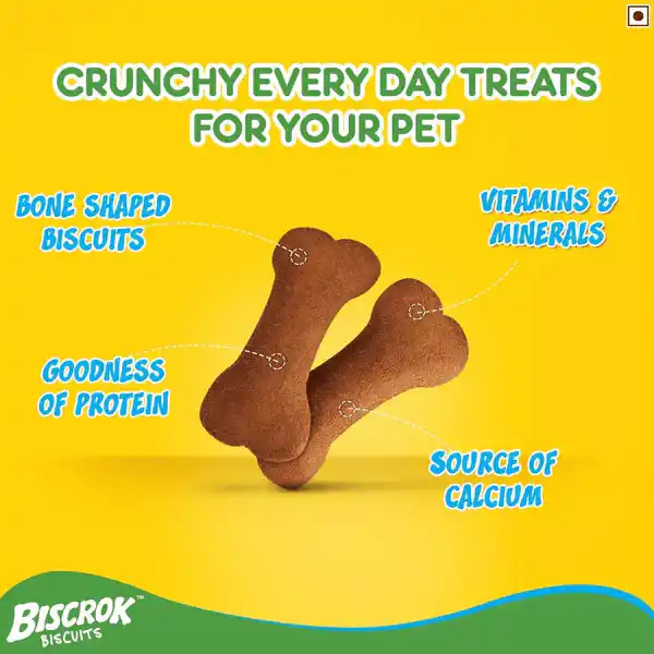 Pedigree Chicken Flavour Biscrok Dog Biscuits Dog Treats