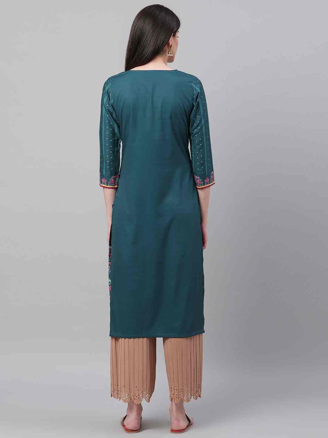 Vaamsi Women's Polyester Printed Kurta PK1900