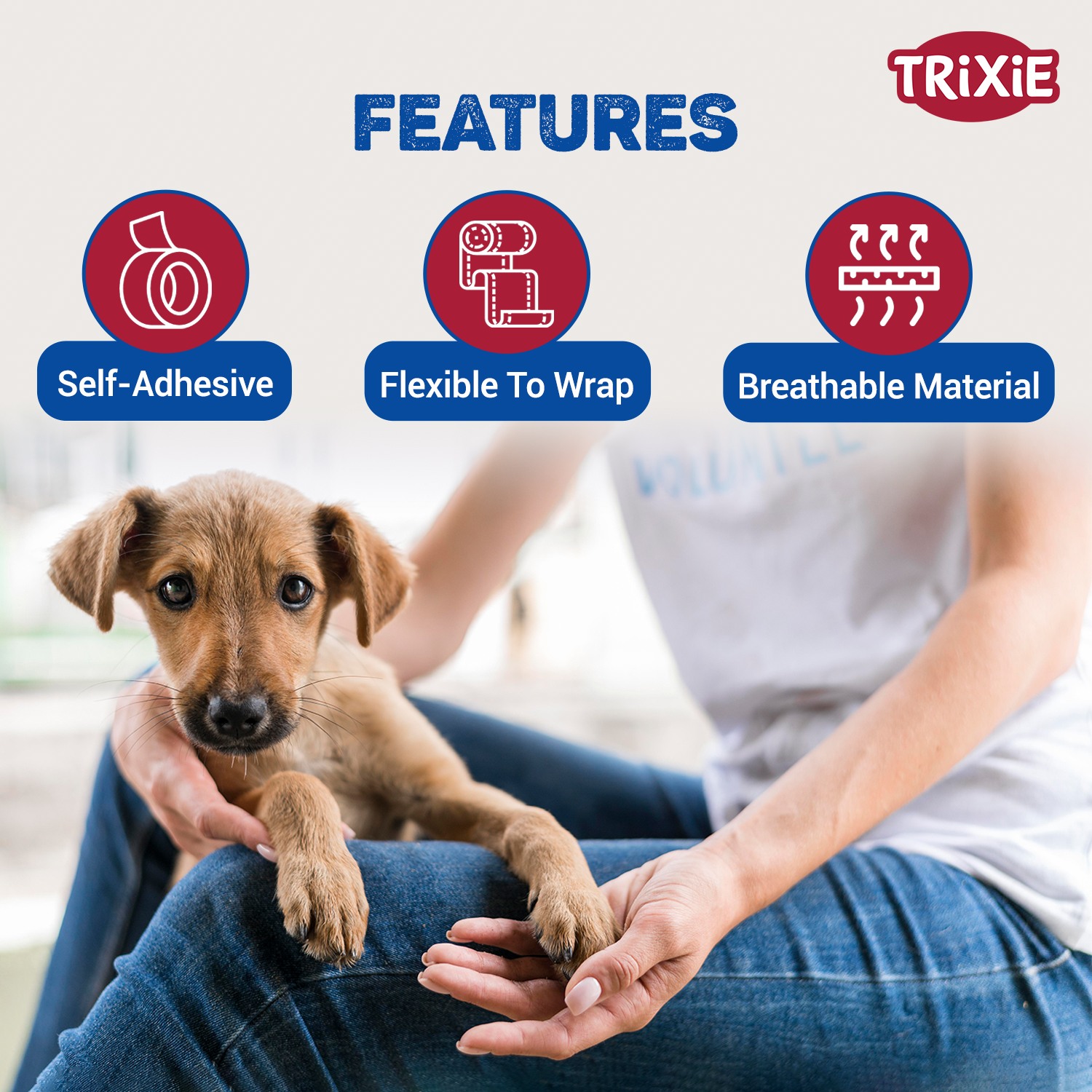 Trixie Bandages with Bitter Substance (5 cm/4.5 m, Assorted)