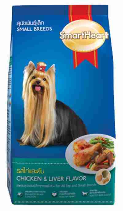 Smart Heart Chicken & Liver Flavour Small Breed Dog Dry Food 2.7kg
