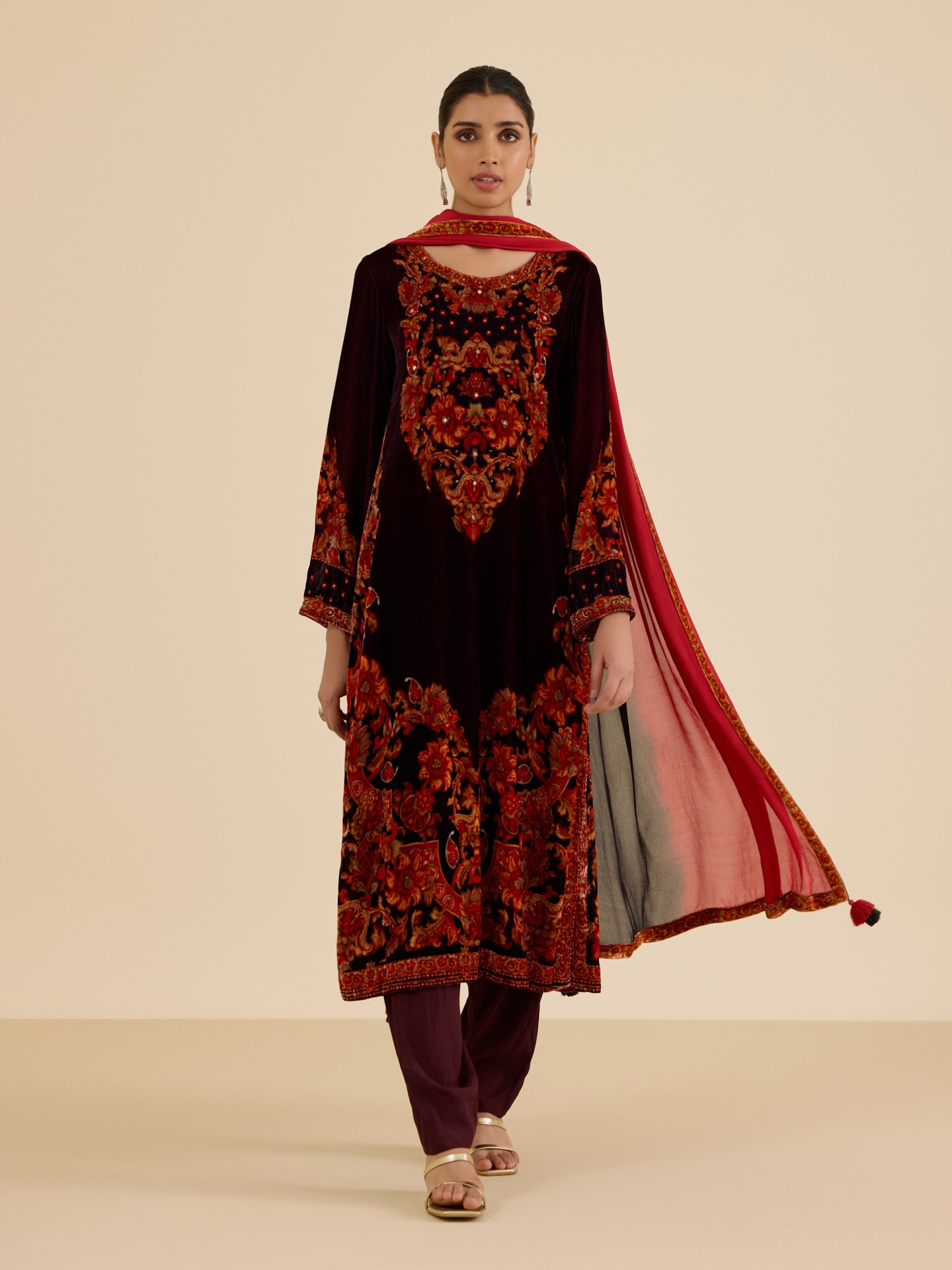 Wine Eve Suit Set