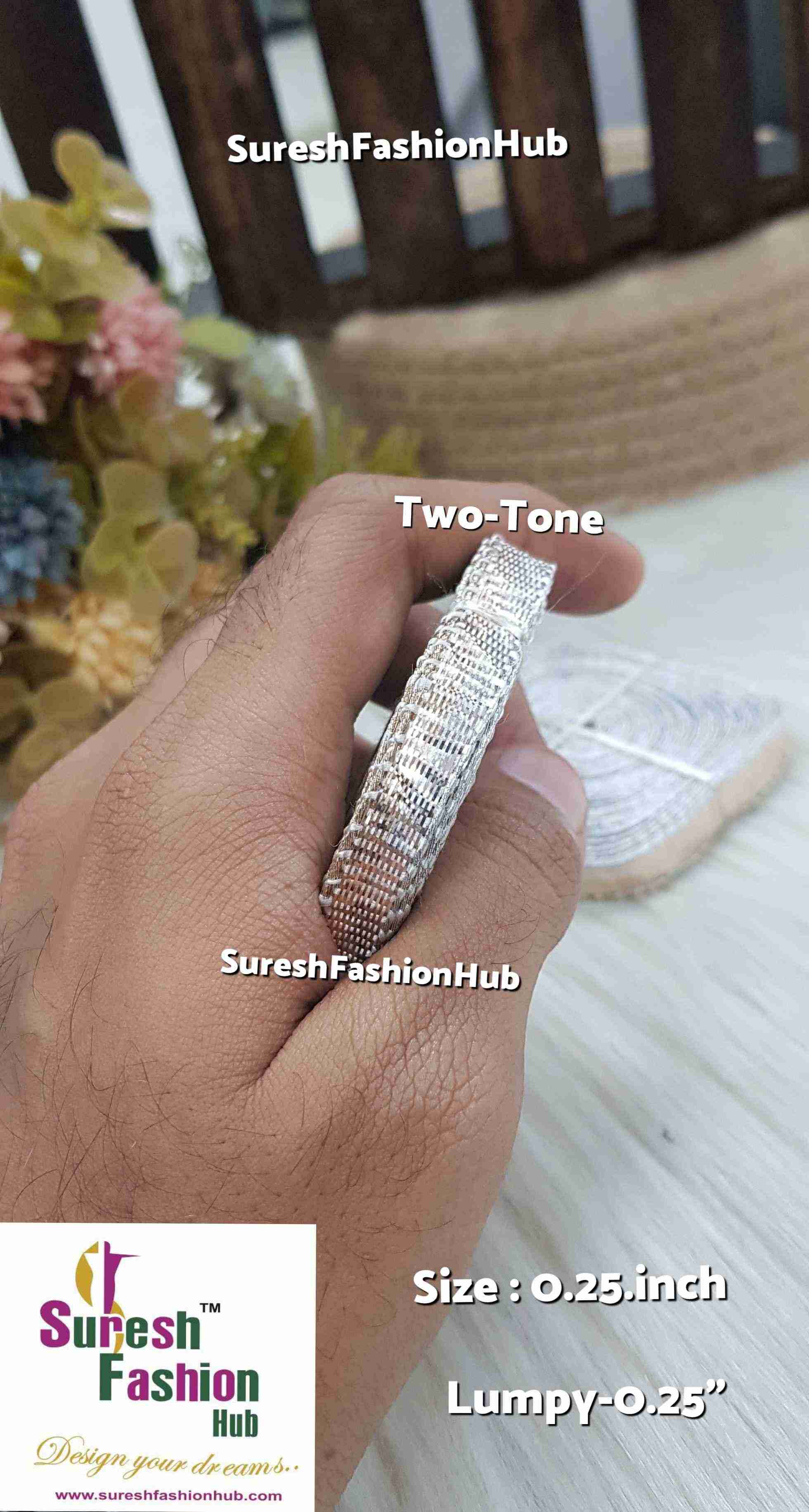 Two Tone Lampi Gota Border 0.25'' inch