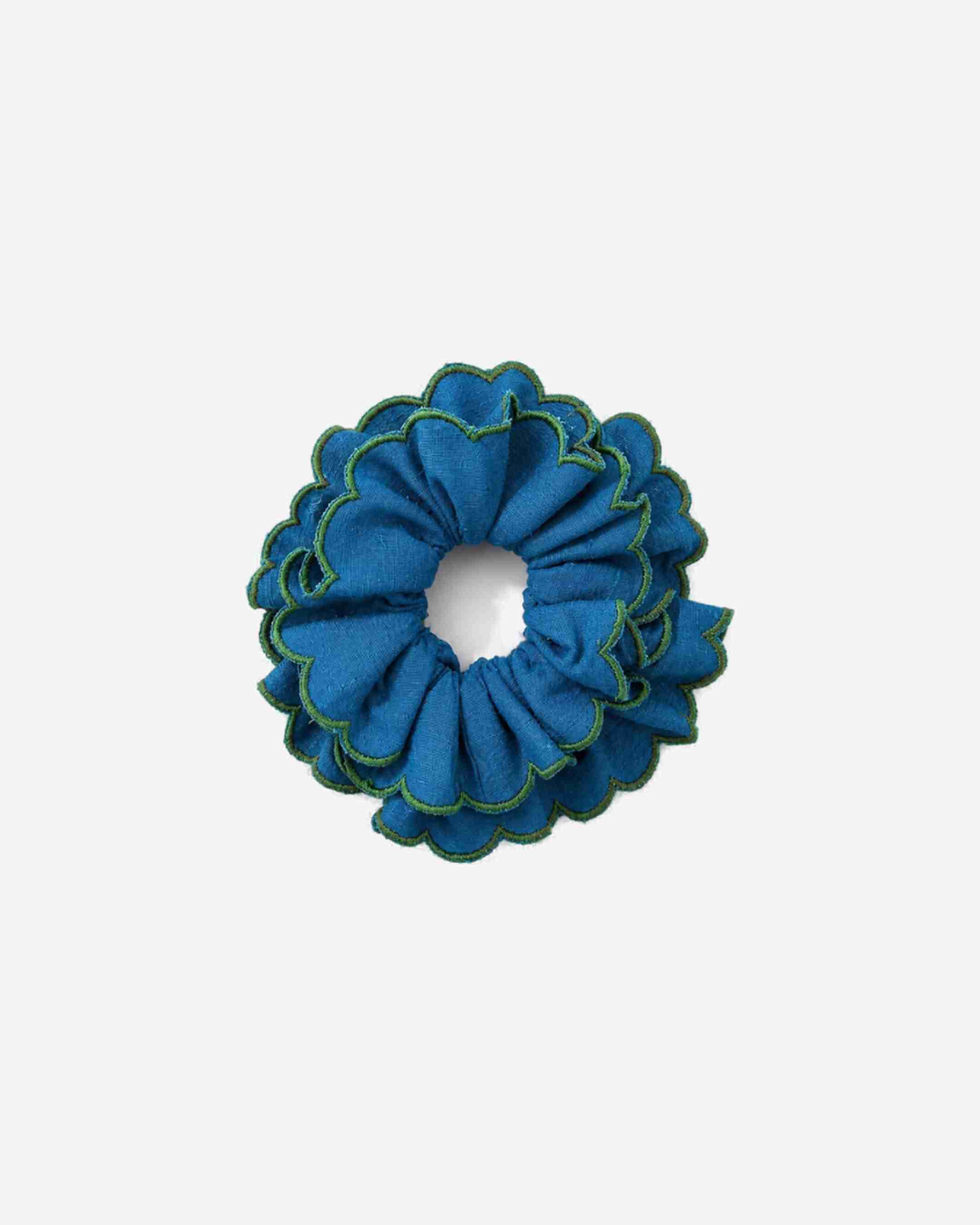 Ether Handloom Scallop Scrunchie