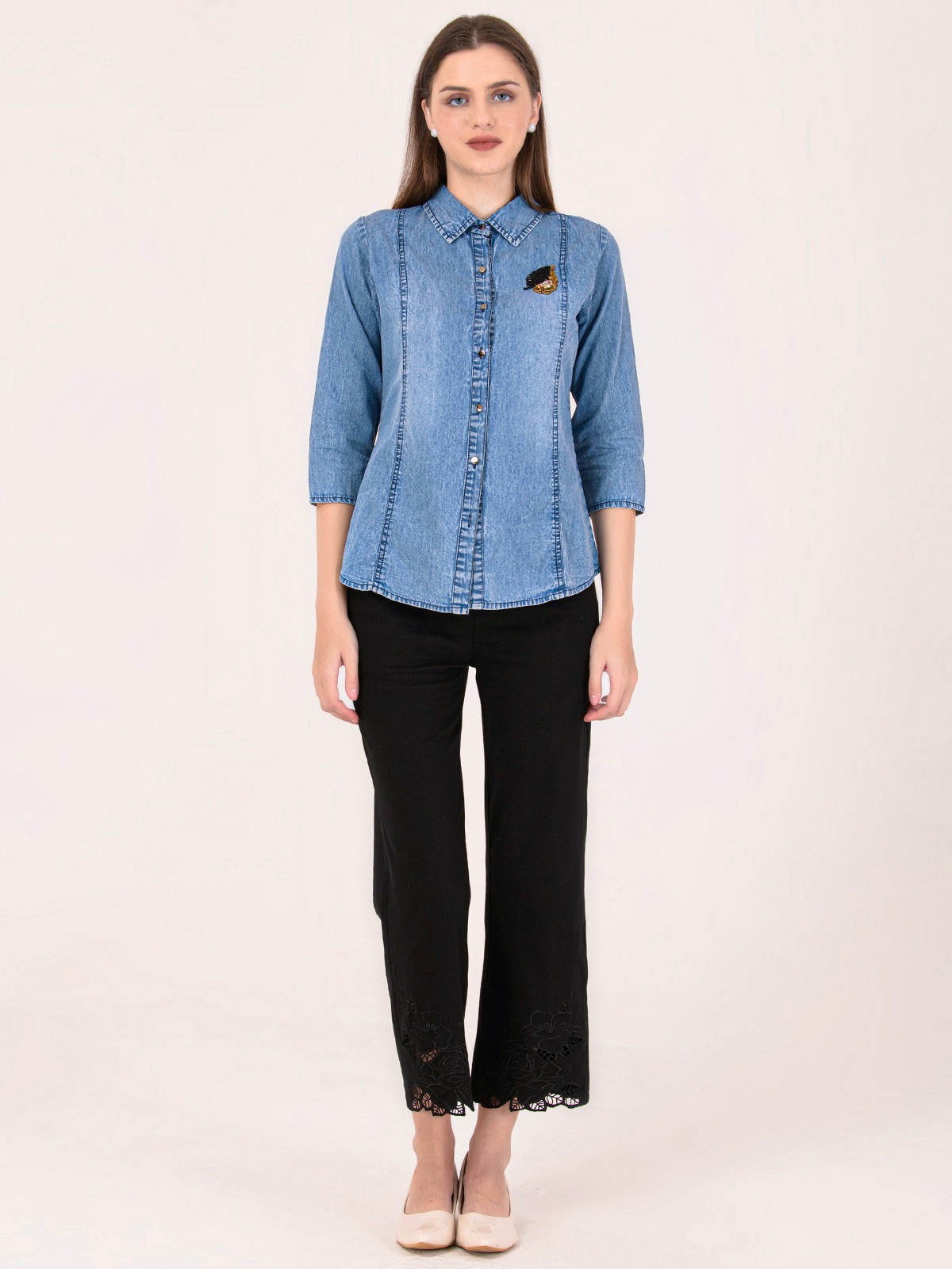 Albion Women L.Blue Smart Top