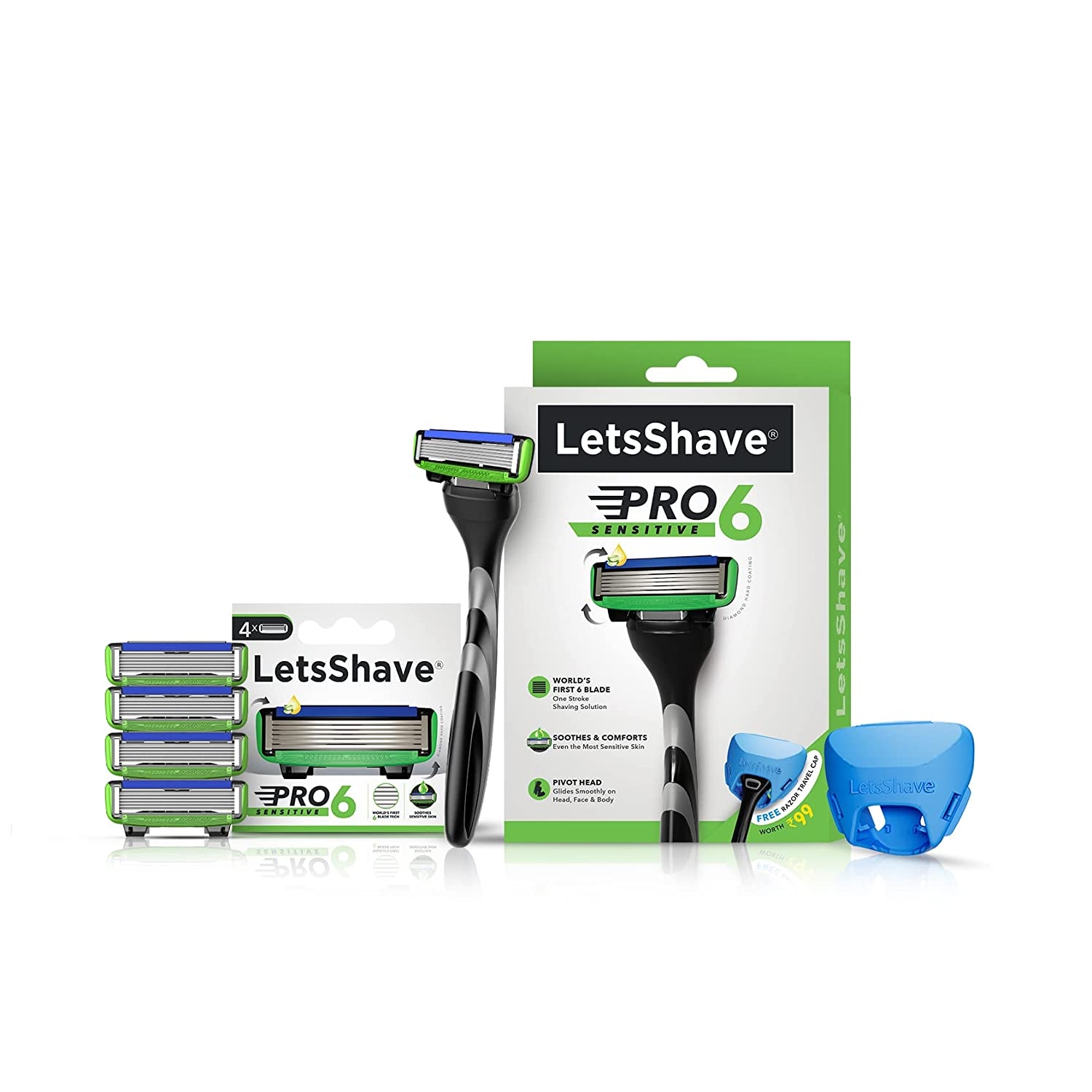 LetsShave | LetsShave  Pro 6 Sensitive Value Set 0
