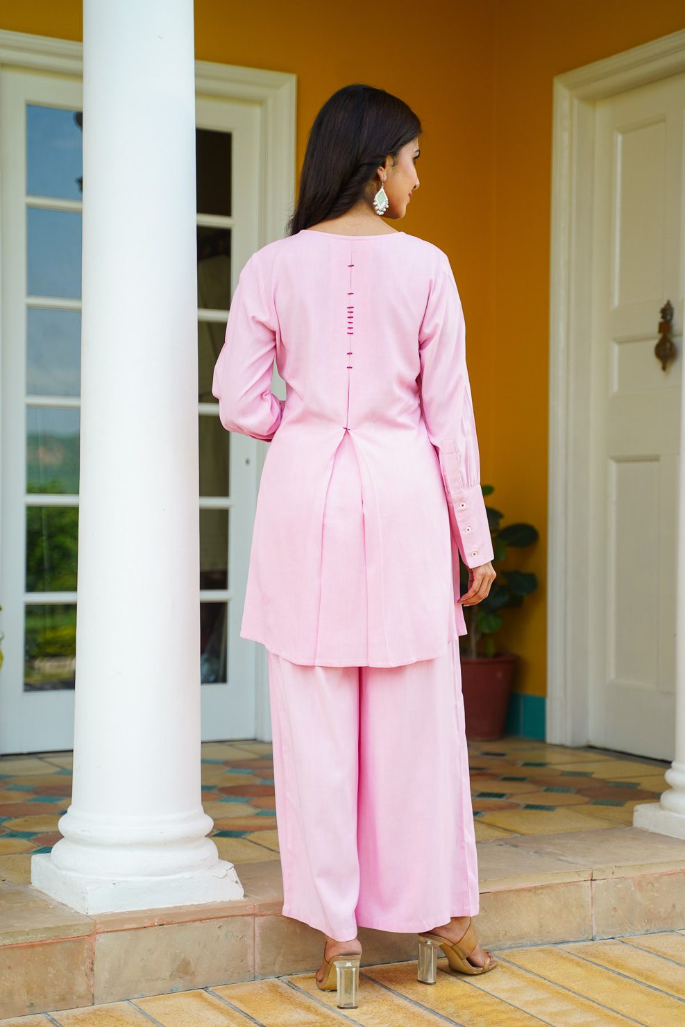Pink rayon co-ord set