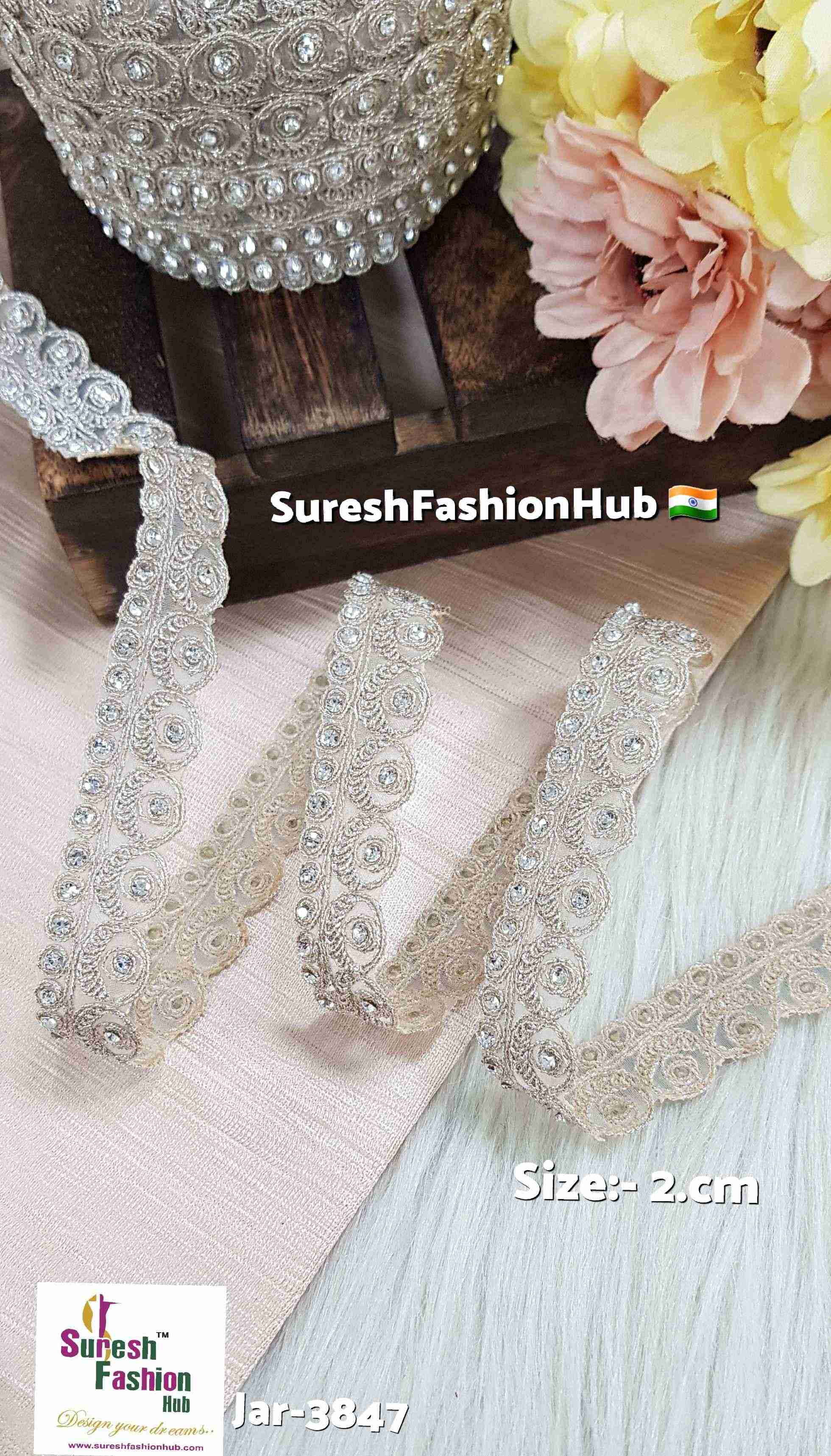 Dori Organza Lace with Diamonds