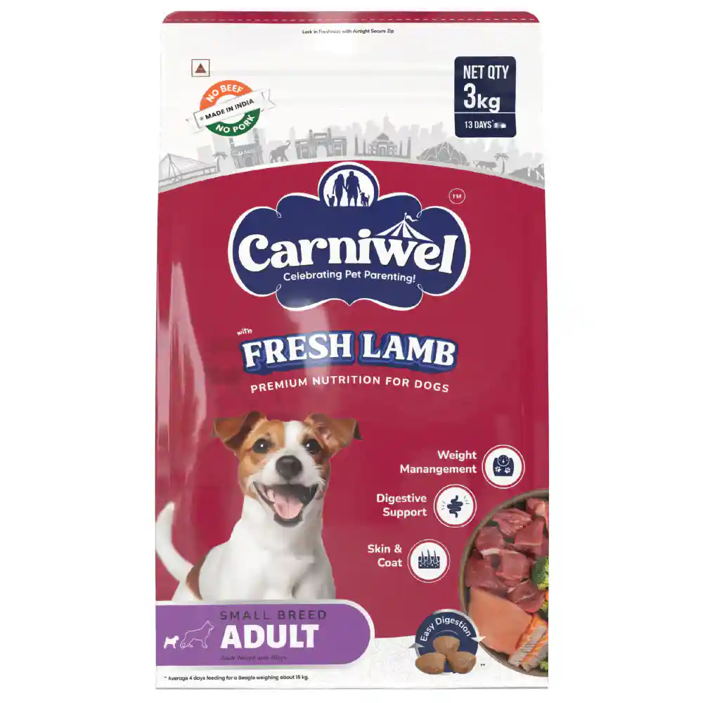 Carniwel Fresh Lamb Adult Small dogs 3KG  – (Best Before Aug’26)