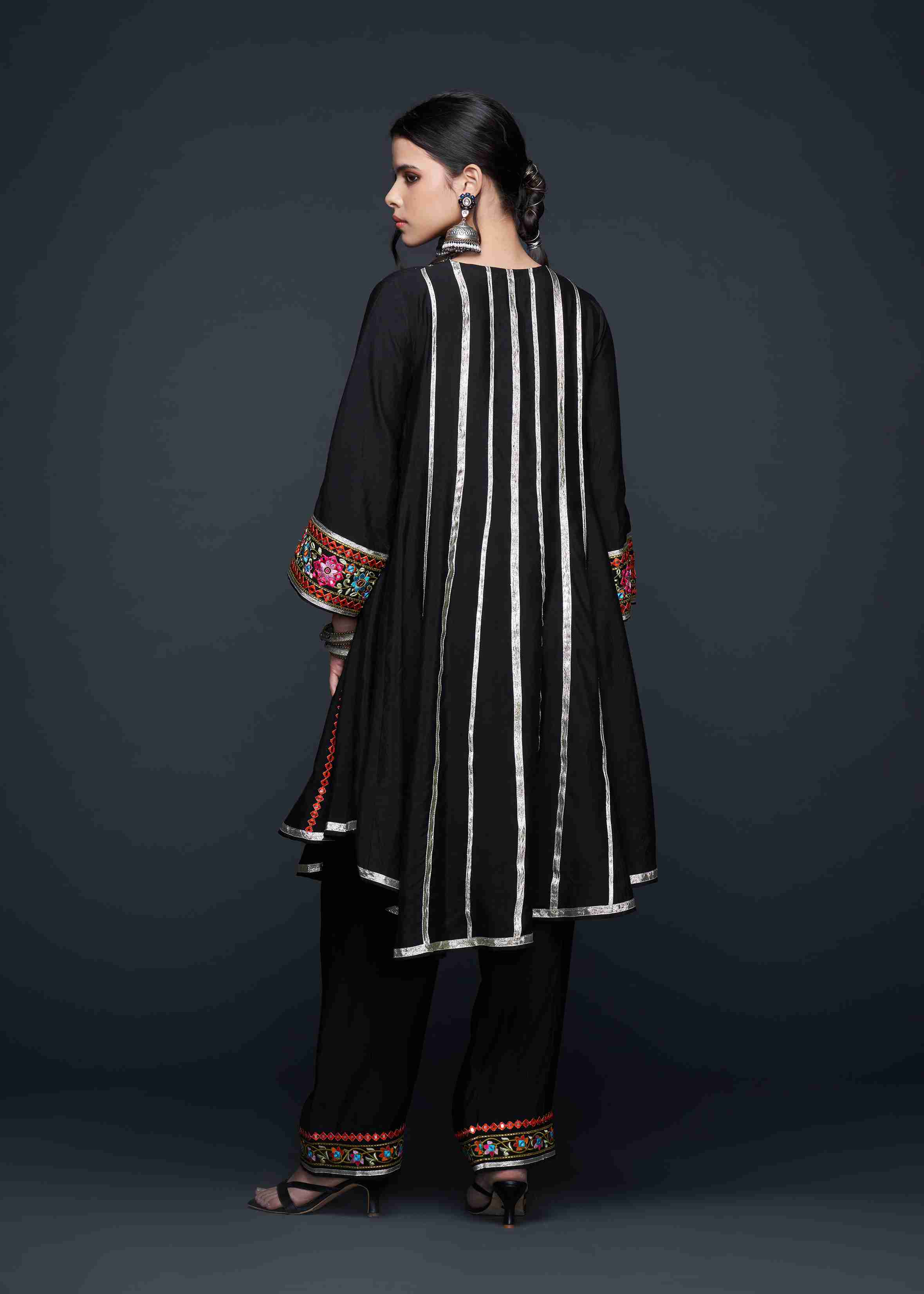 Black Zoya Kali Kurta