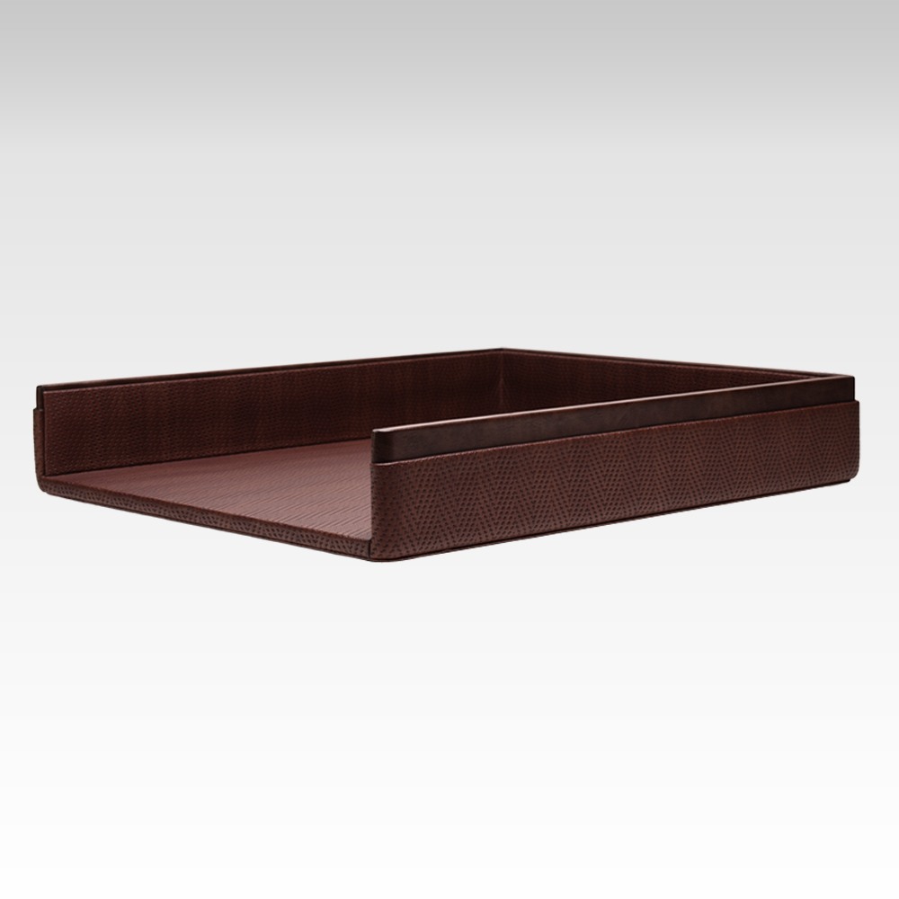 Unmet-desire-a4-paper-tray-chevron-series-brown-color-view-four