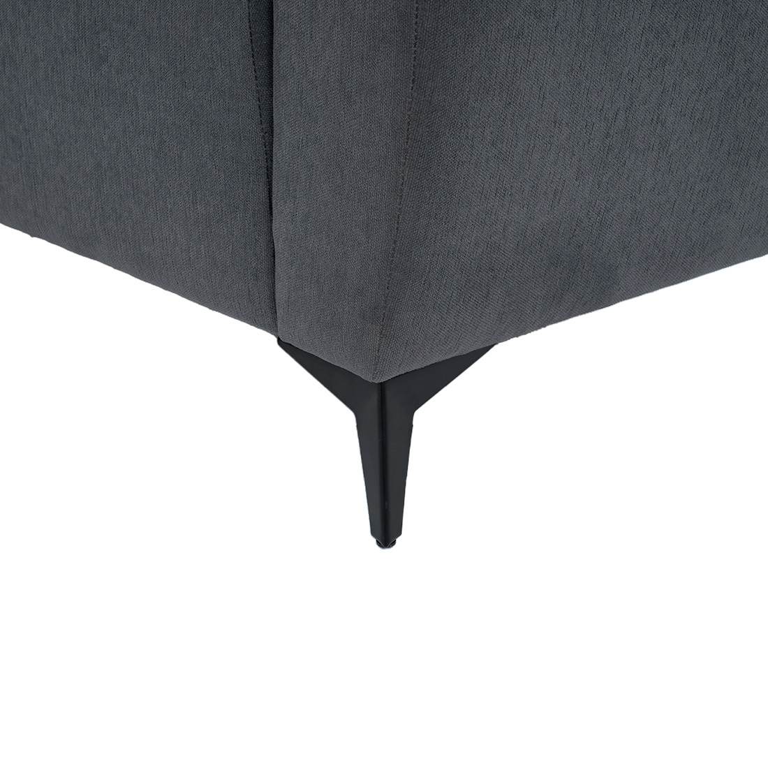 neudot Diva Sofa for Living Room |2 Persons Sofa|Premium Fabric with Cushioned Armrest | Solid Wood Frame|2 Seater in Graphite Grey Color