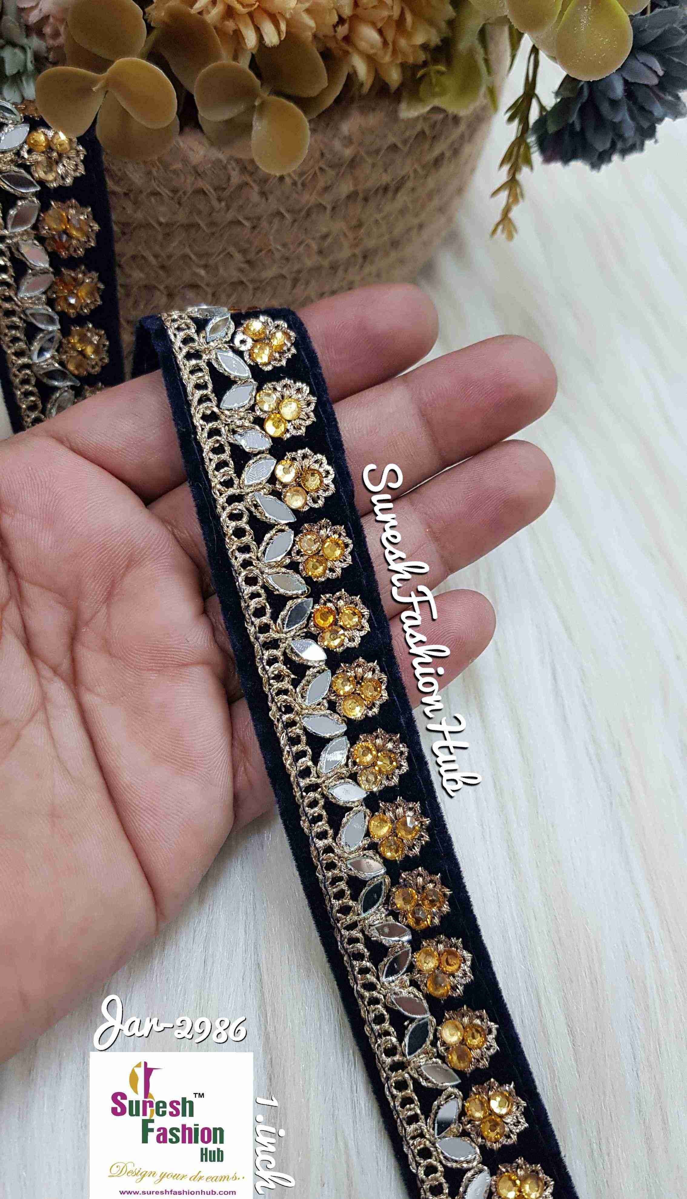 Nevy Blue Velvet Jewel Fusion