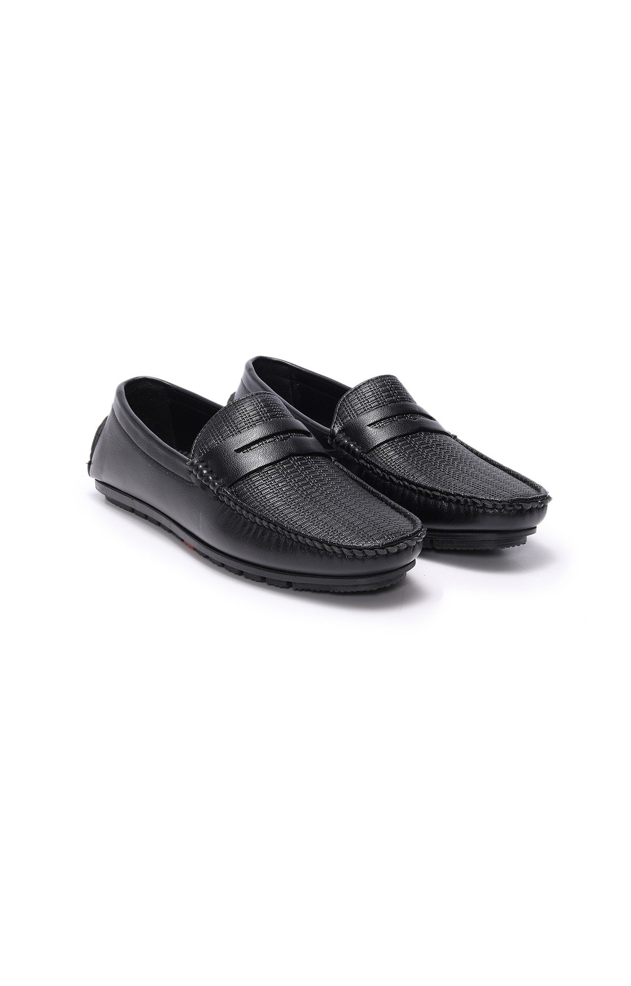 Men Black Timeless Slip On Loafers