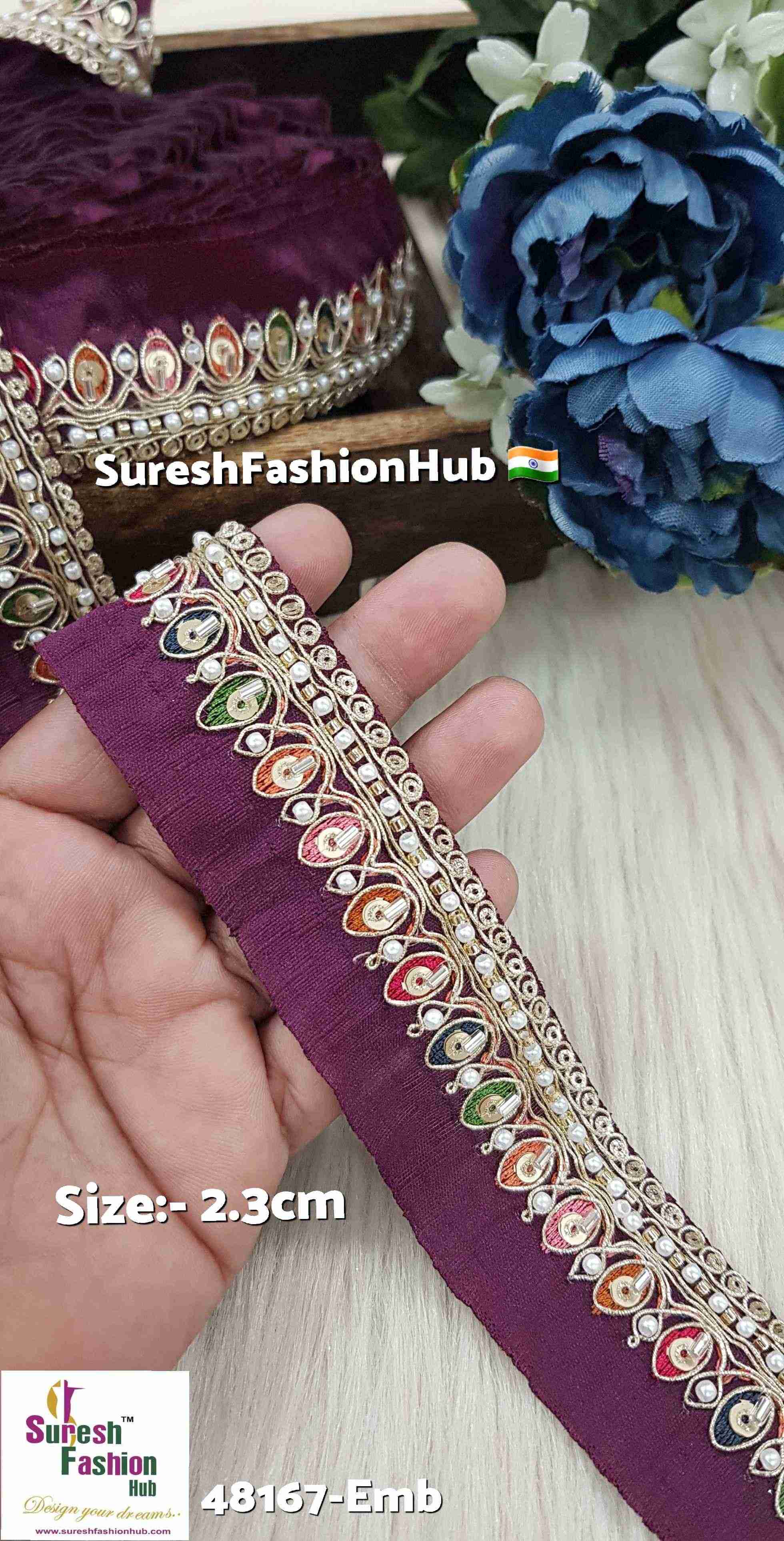 Wine Regal Floral Lace