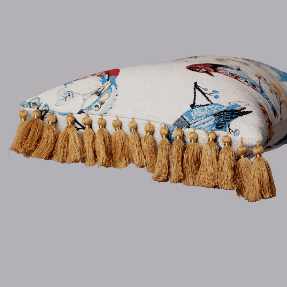 Harold Meagan | Embroidered Bird Cushion Cover ( 12*20 Inches ) 3