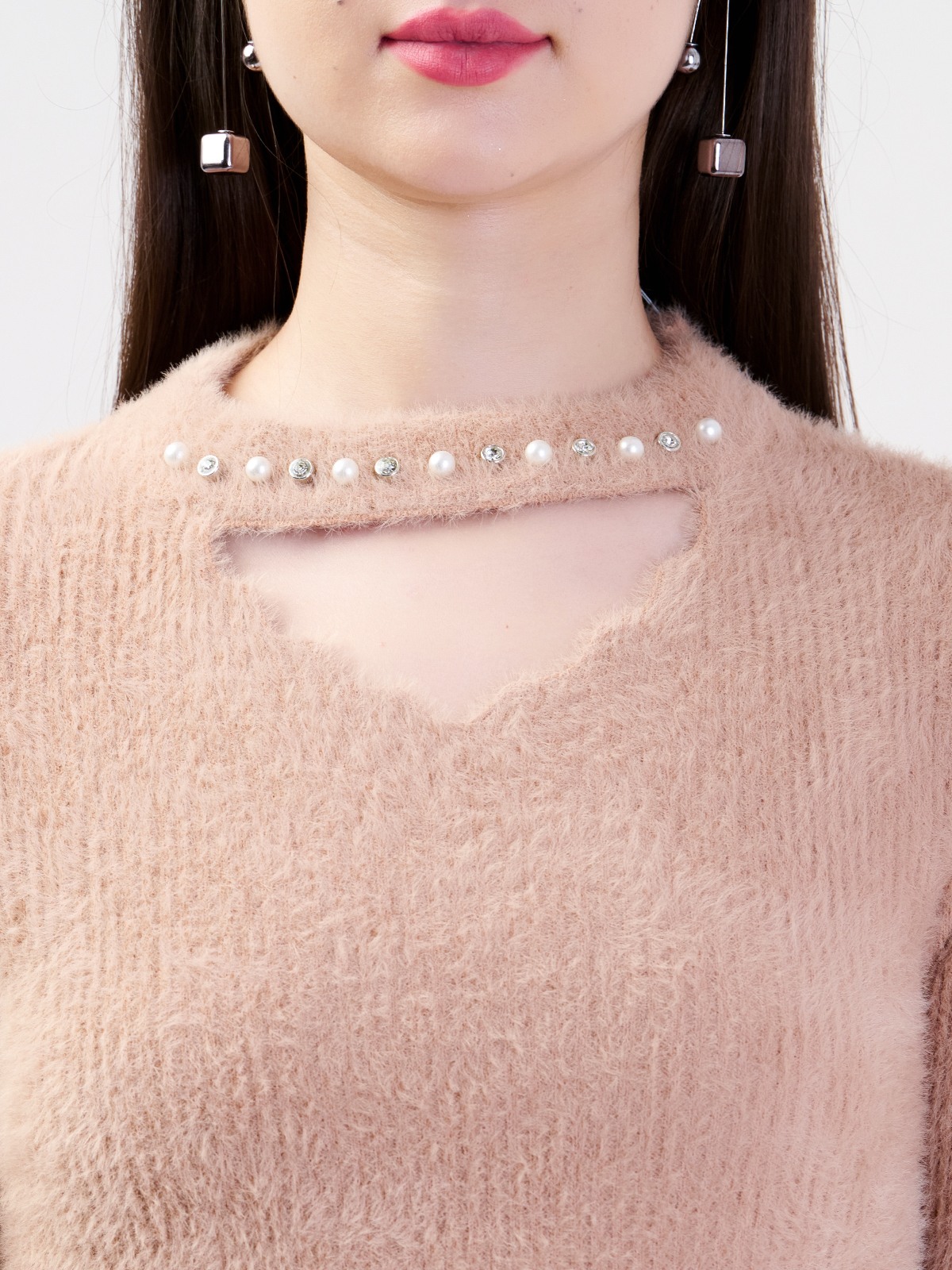 ALBION LADIES BROWN TOP (WOOLEN)