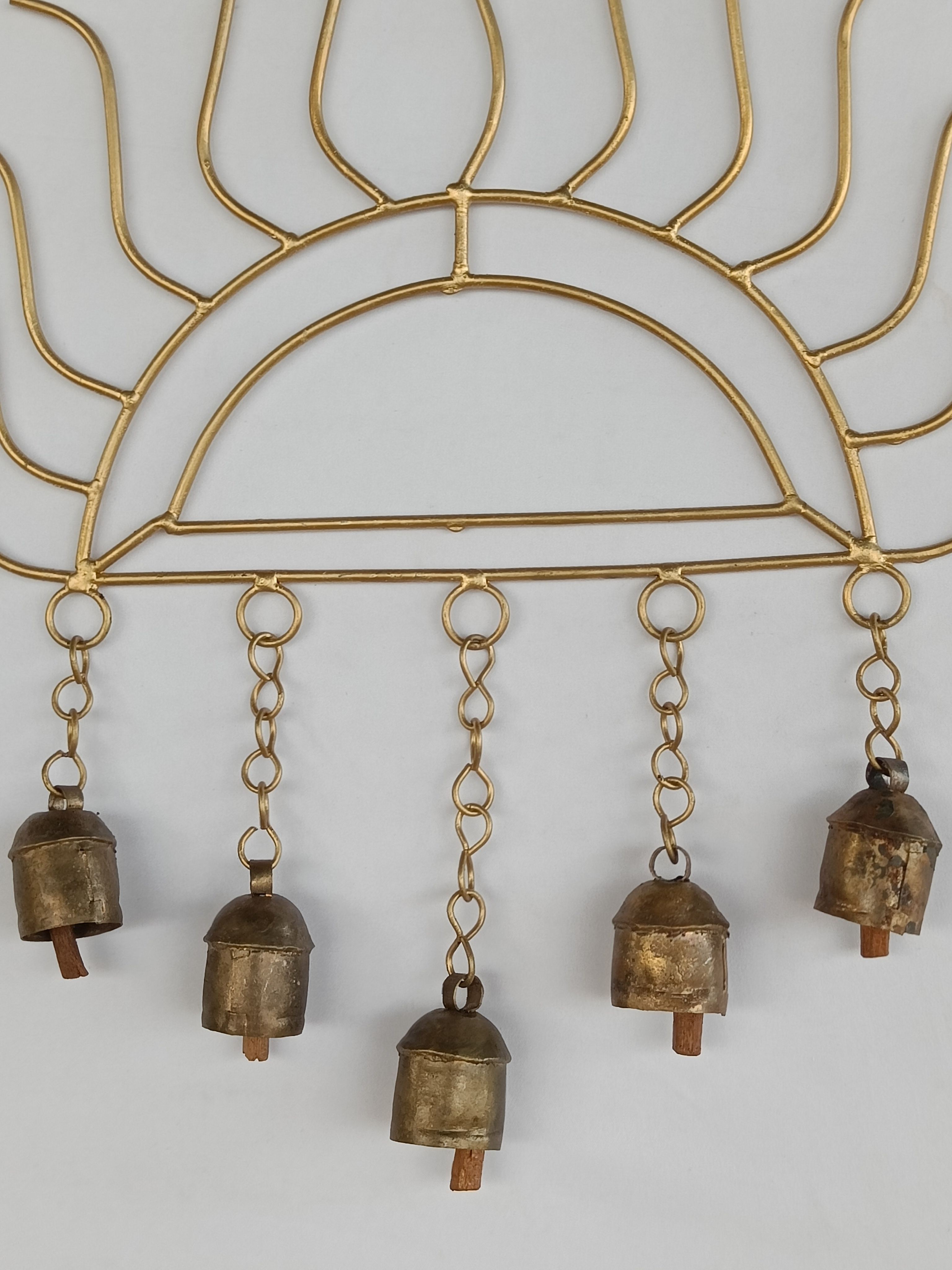 sun shape wind chime