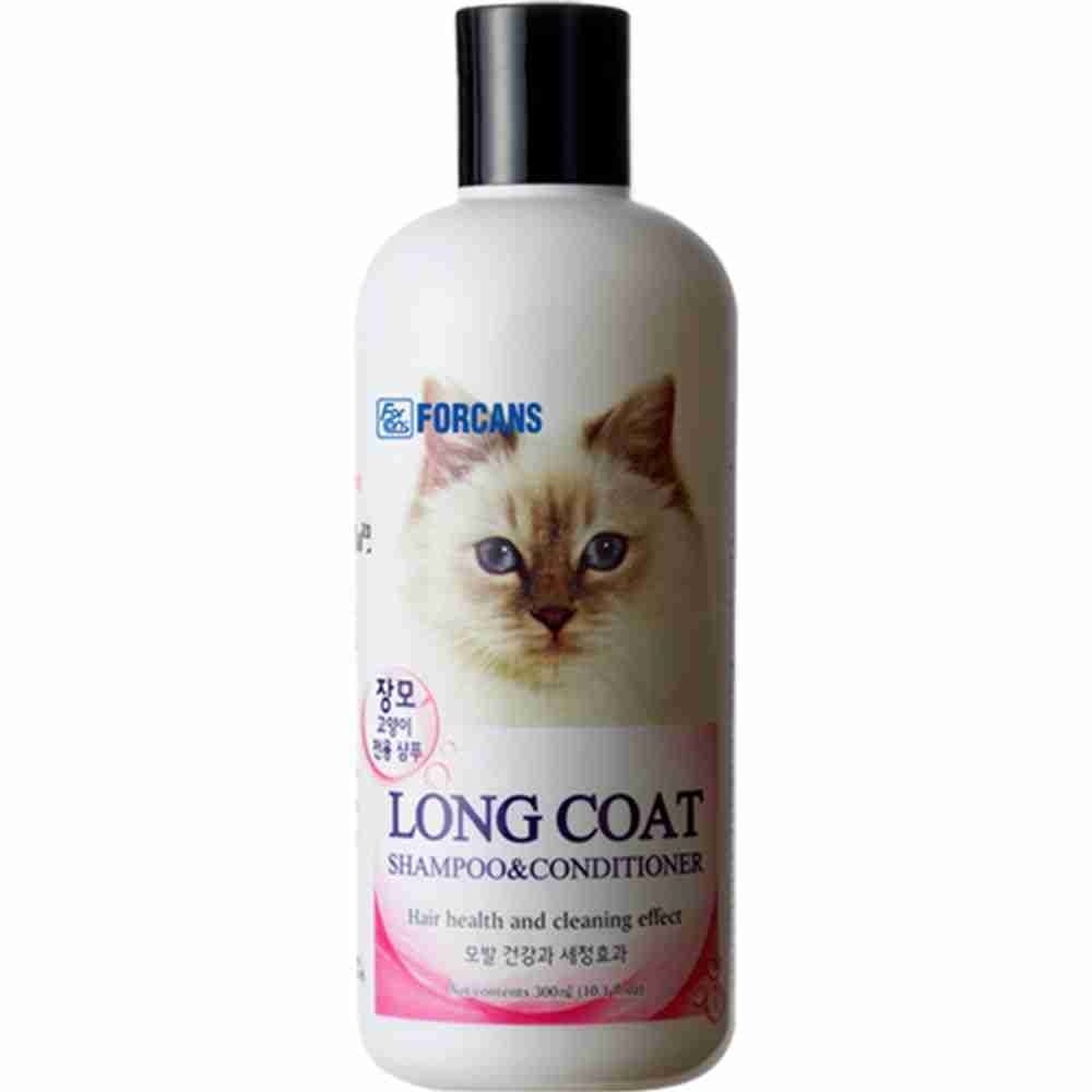 Forbis Forcans Long Coat Hair Health and Cleaning Effect Shampoo & Conditioner for Cats 300ml
