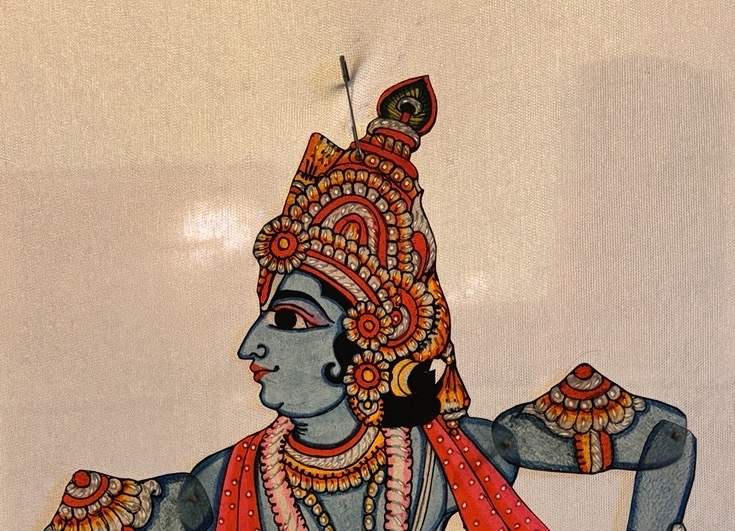 Krishna Tholu Bommalata Puppet – 18 Inch