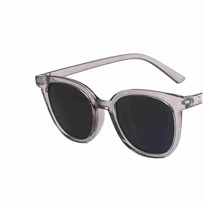 AUGEN By Visions India Retro Vintage Square Abstract Unisex Sunglasses UV400 Protected Large Size (Black2, 135)
