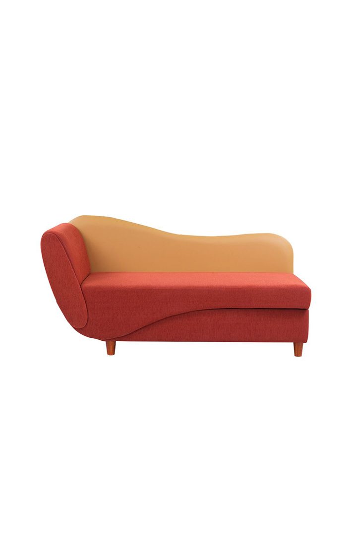 Viva Storage LHS Chaise Lounger Rusty Cider Orange Colour