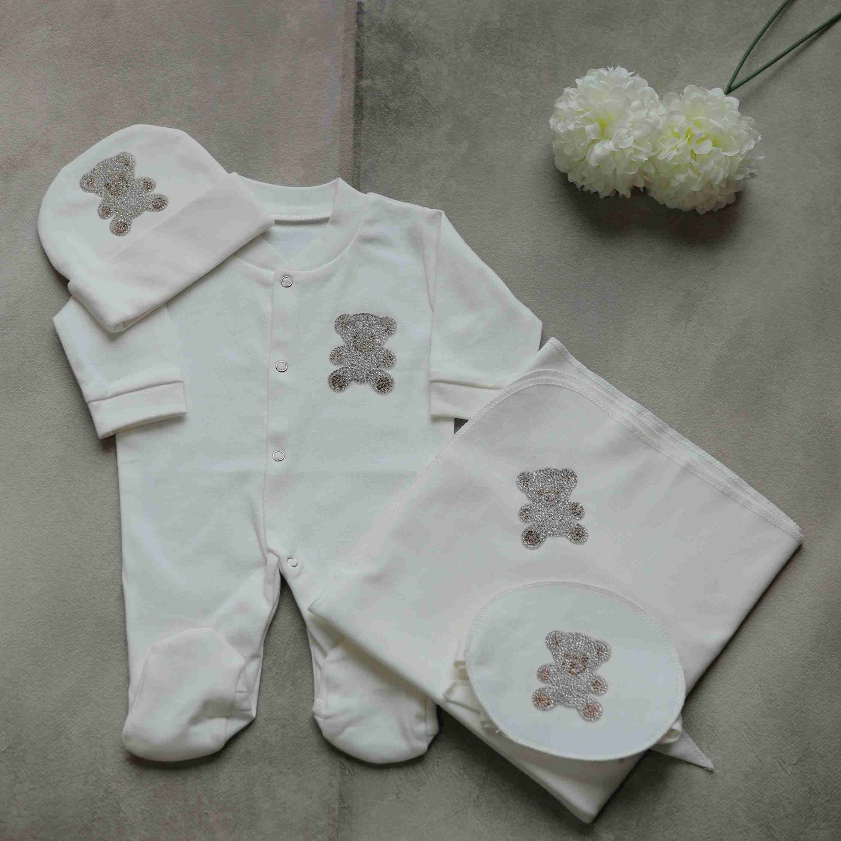 Teddy Embrace Romper Set