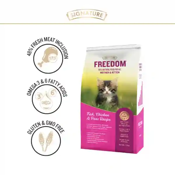 Freedom Fish, Chicken & Peas Kitten Dry Cat Food