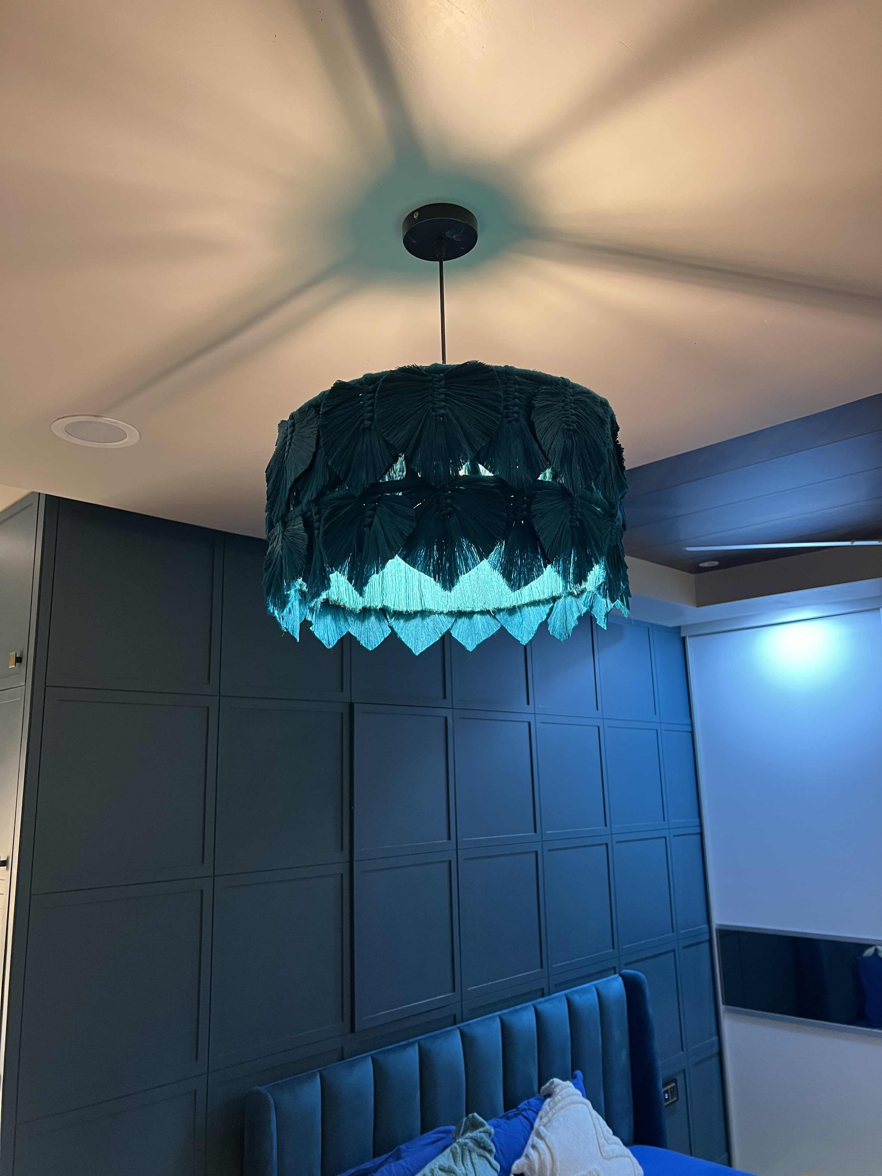 Macrame Leaf Chandelier