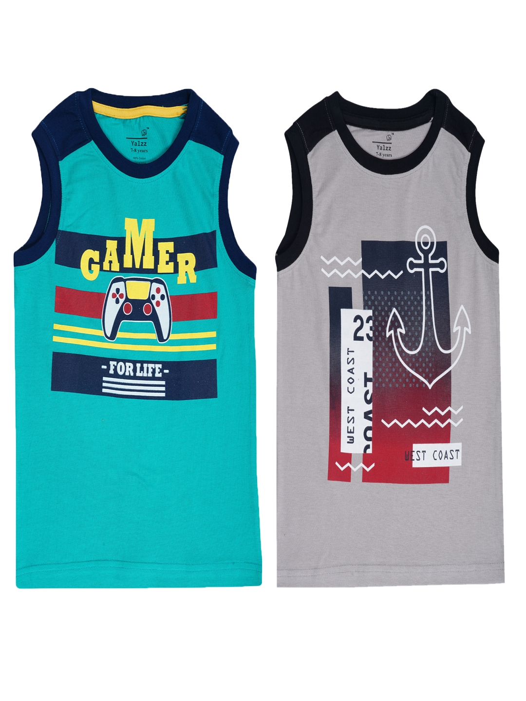 Enviously Young | Yalzz Kids Boys 100% Cotton Printed T-Shirt Pack Of 2 0